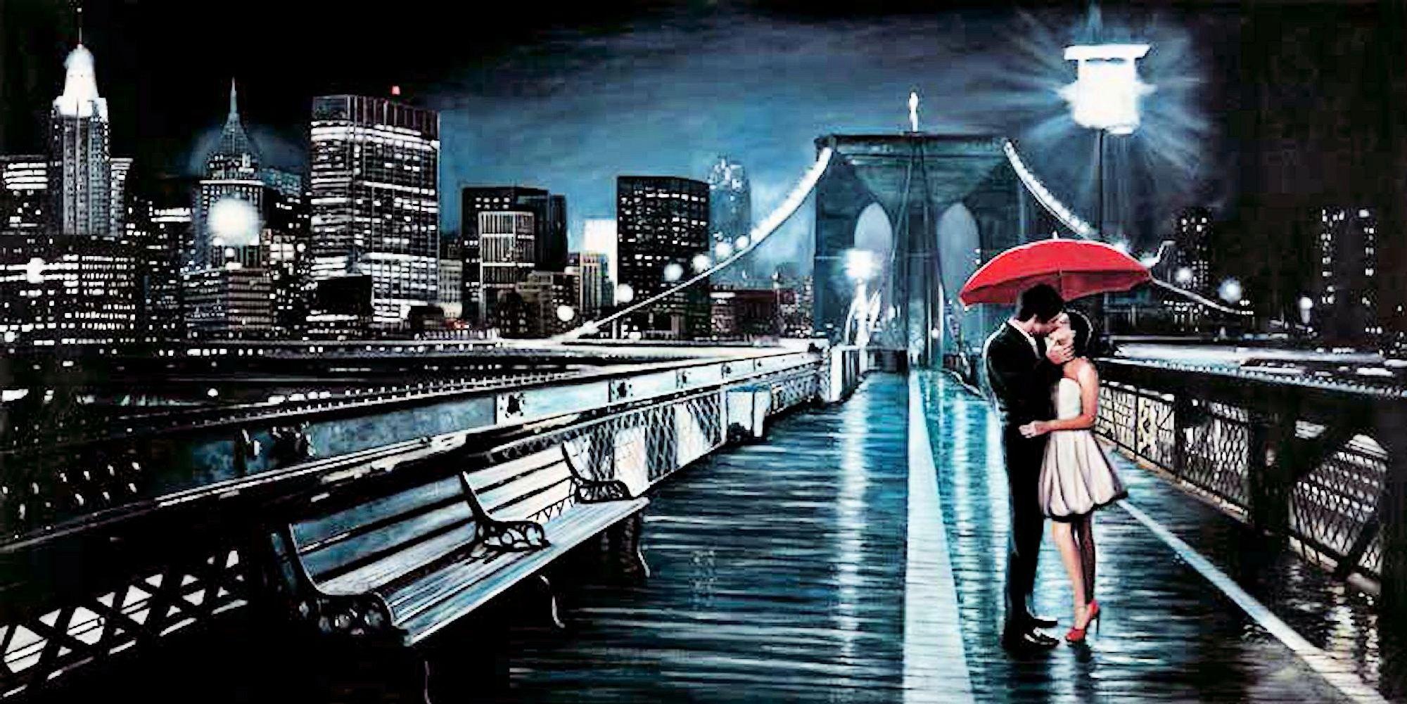 Image of Home affaire Deco-Panel »Pierre Benson / Kissing on Brooklyn Bridge«, 100/50/2 cm bei Ackermann Versand Schweiz