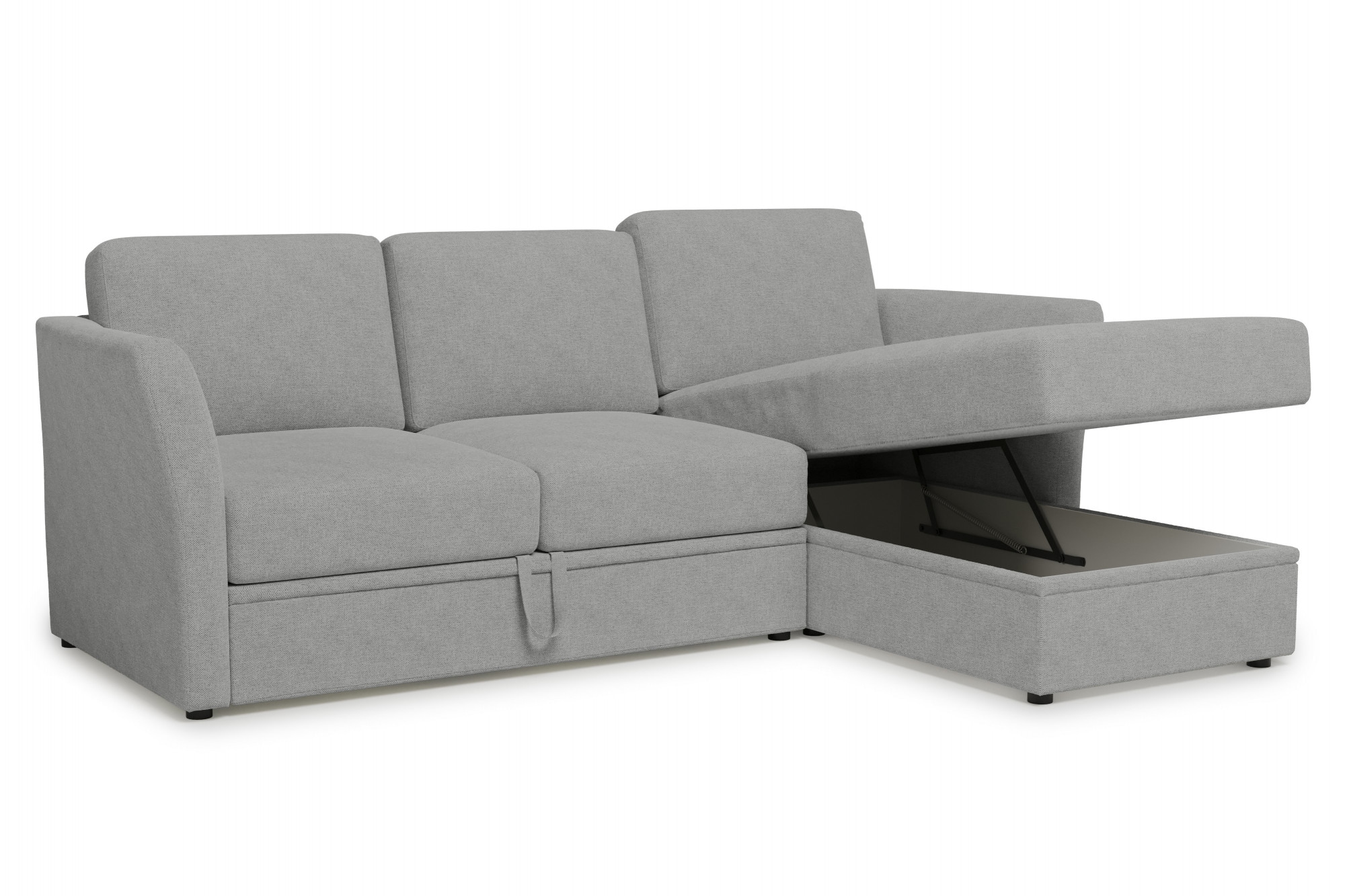 Home affaire Ecksofa »Lavars, L-Form, Schlafsofa« mit Bettfunktion und Stauraum, in zwei verschiedenen Bezugsqualitäten