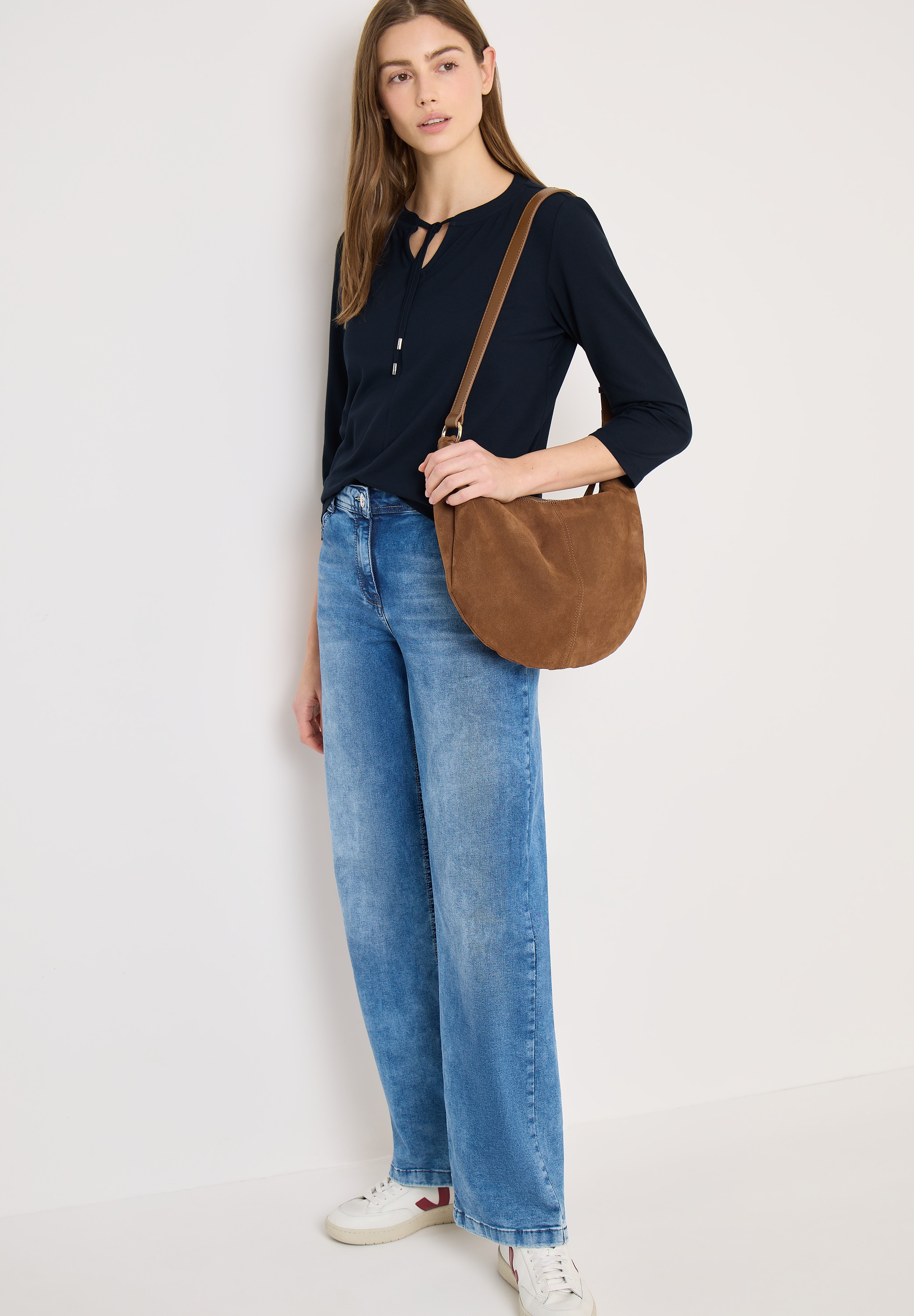 Cecil T-shirt à manches 3/4 Sommershirt  im Tunika-Look