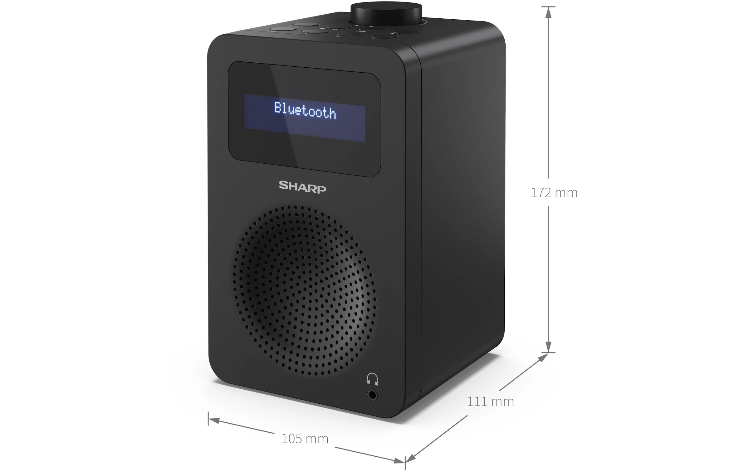 Sharp Digitalradio (DAB+) »DAB+ Radio DR-430 – Midnight Black«, (Digitalradio (DAB+)-FM-Tuner)