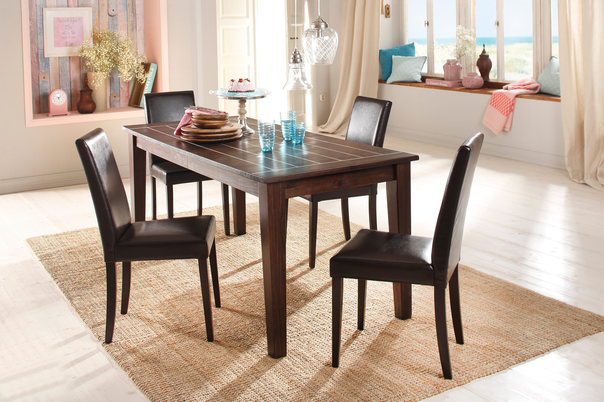 Image of Home affaire Essgruppe, aus Kiefernholz bei Ackermann Versand Schweiz