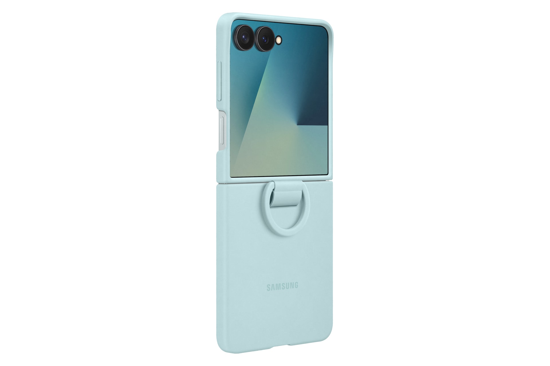 Samsung Handyhülle »Ring Case (Silicone) für Samsung Galaxy Z Flip7«, Samsung Galaxy Z Flip7, Backcover, Schutzhülle, Handyschutzhülle, Case, Schutzcase, stossfest