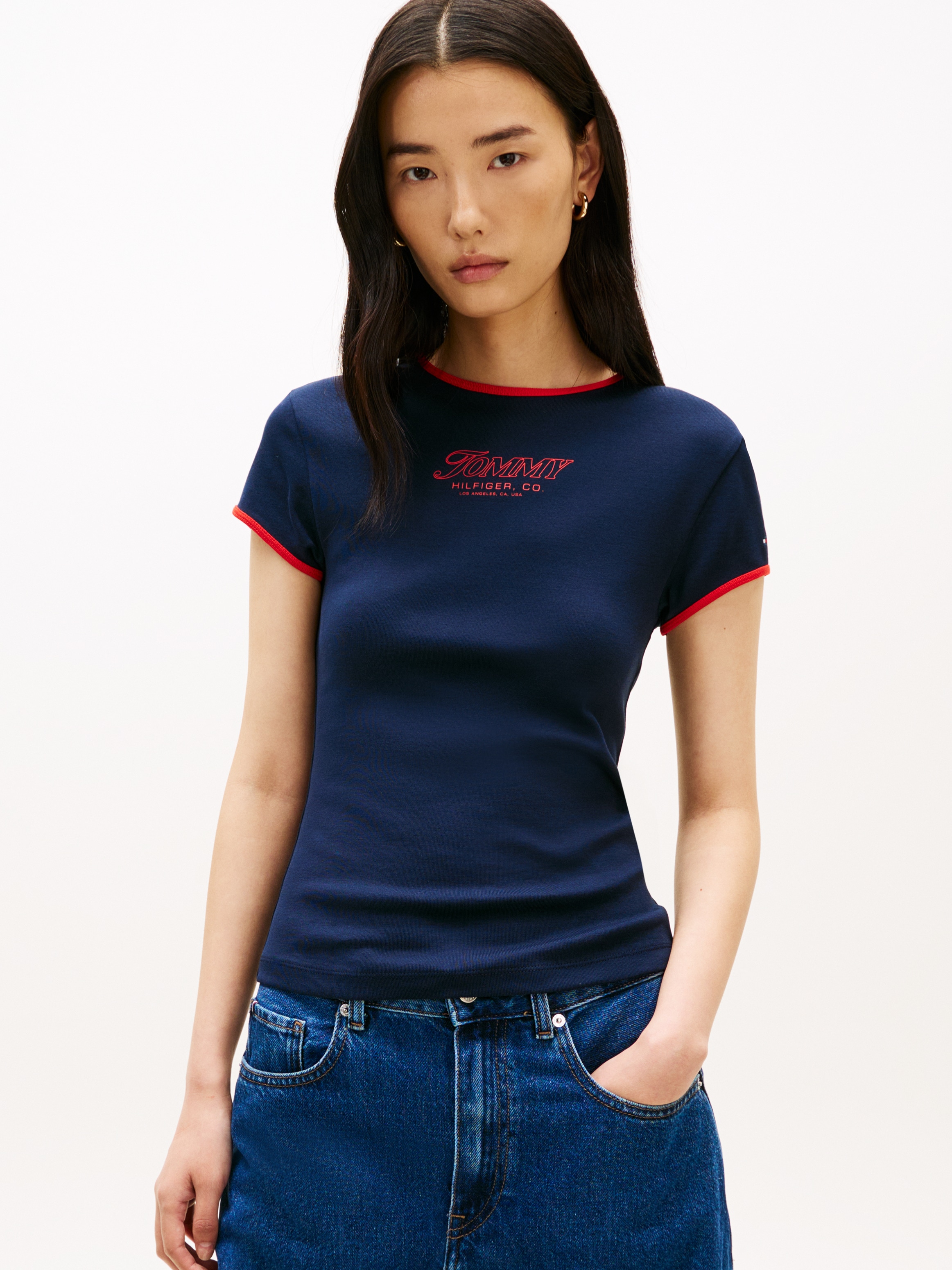 Image of Tommy Hilfiger Kurzarmshirt "TILT GRAPHIC SLIM C-NK SS TEE"