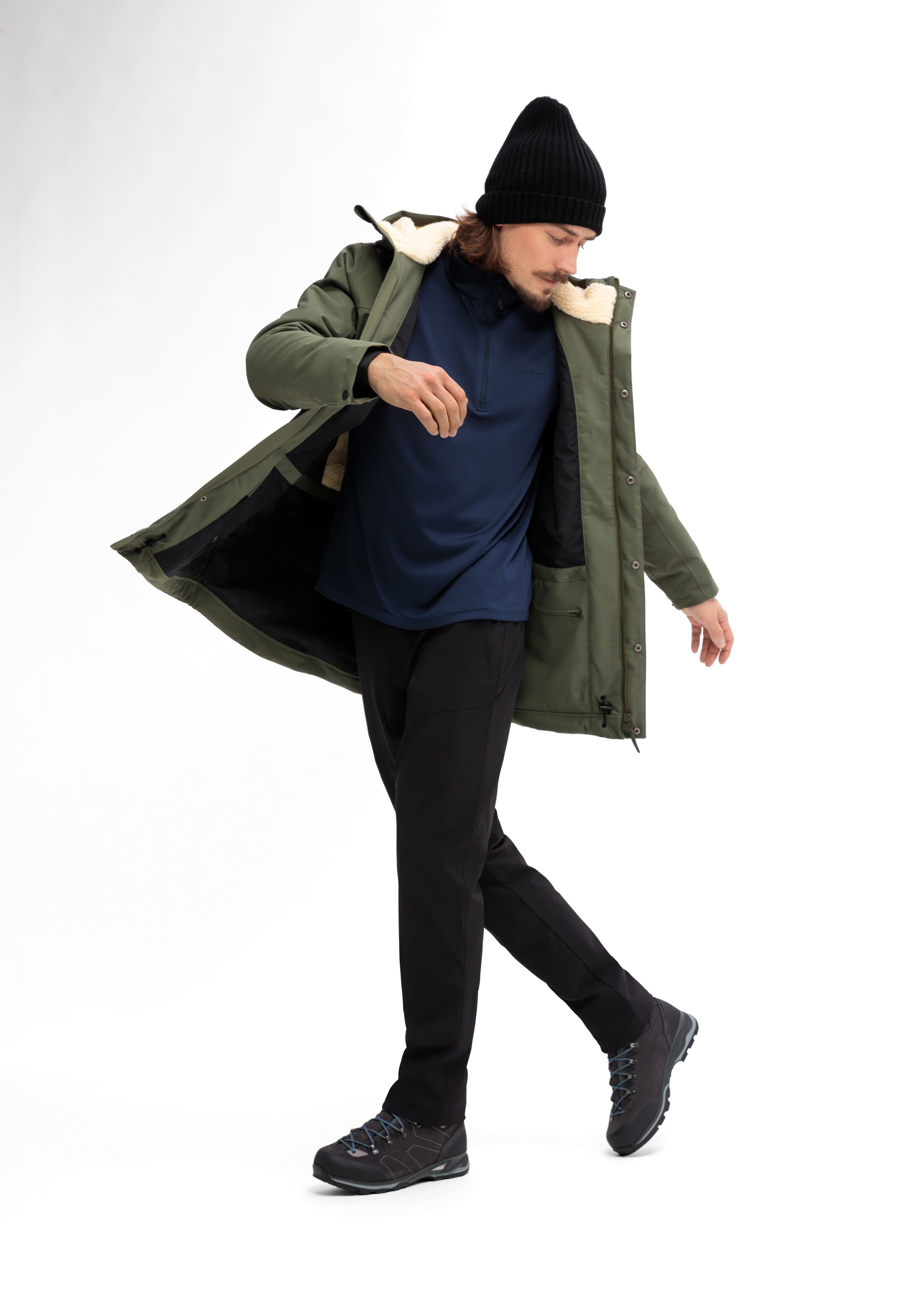 Maier Sports Veste fonctionnelle »SENNE« veste outdoor homme, coupe-vent et étanche, 6 poches spacieuses