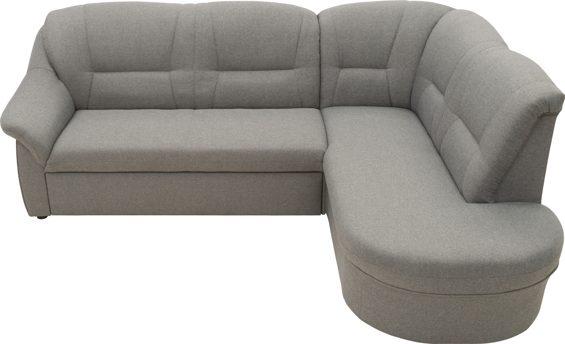 DOMO collection Ecksofa »Faenza für kleine Räume, Stellmasse 232,176cm, komfortabel, L-Form«, mit Ottomane, zeitlos, elegante Armlehnen, wahlweise mit Bettfunktion