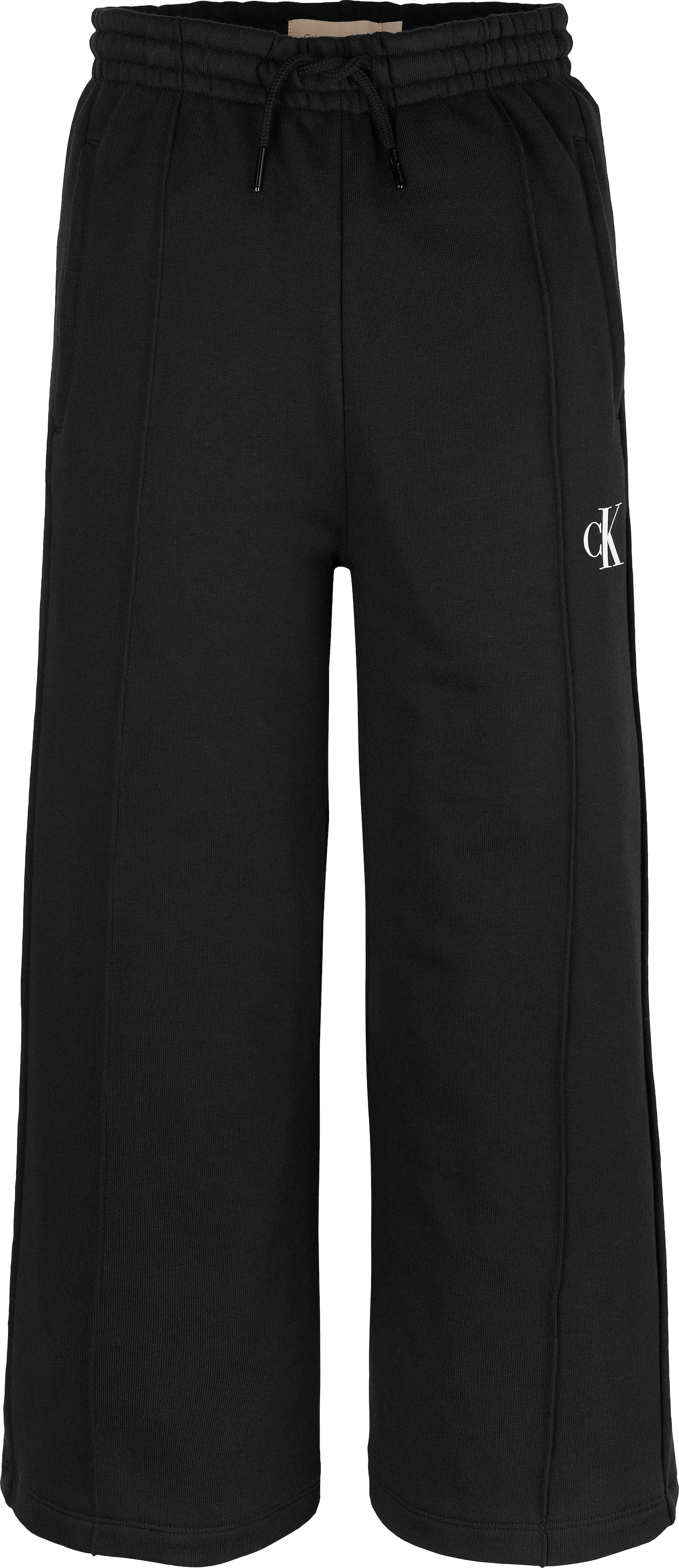 Calvin Klein Jeans Sweathose »CK LOGO WIDE LEG SWEATPANTS«, mit Biesendetails vorne