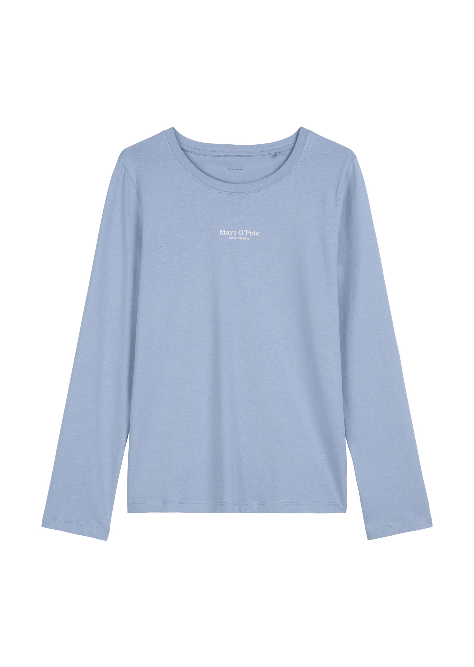 Marc O'Polo Langarmshirt, Rundhalsausschnitt, langärmelig, leicht
