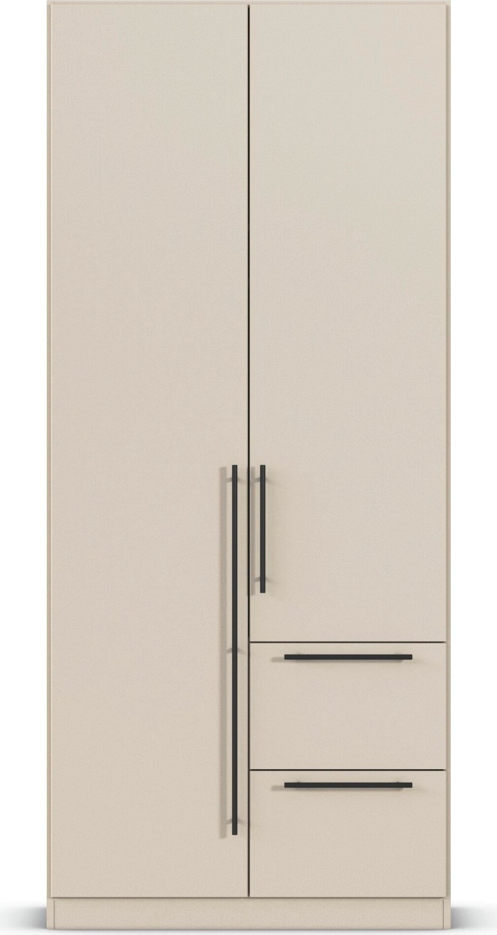 GOODproduct Kleiderschrank »Mehrzweckschrank Aktenschrank Möbel Mietswohnung Schlafzimmer AVOLA« 3 verschiedene Ausstattungen BASIC/CLASSIC/PREMIUM (inkl. SOFT-CLOSE),  mit hochwertigen Stangengriffen aus Metall in Schwarz MADE IN GERMANY