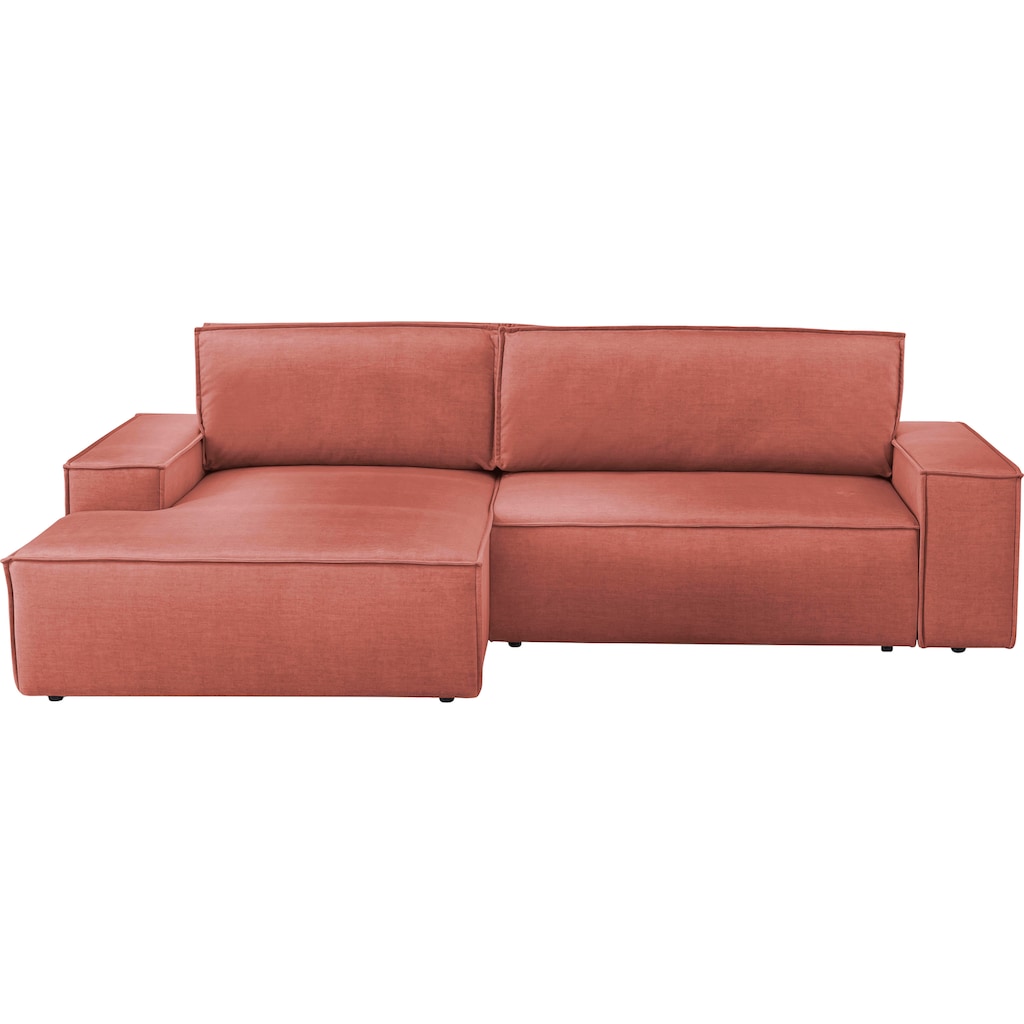 Ecksofa SHERWOOD Schlafsofa, mit Bettkasten, Cord-Bezug