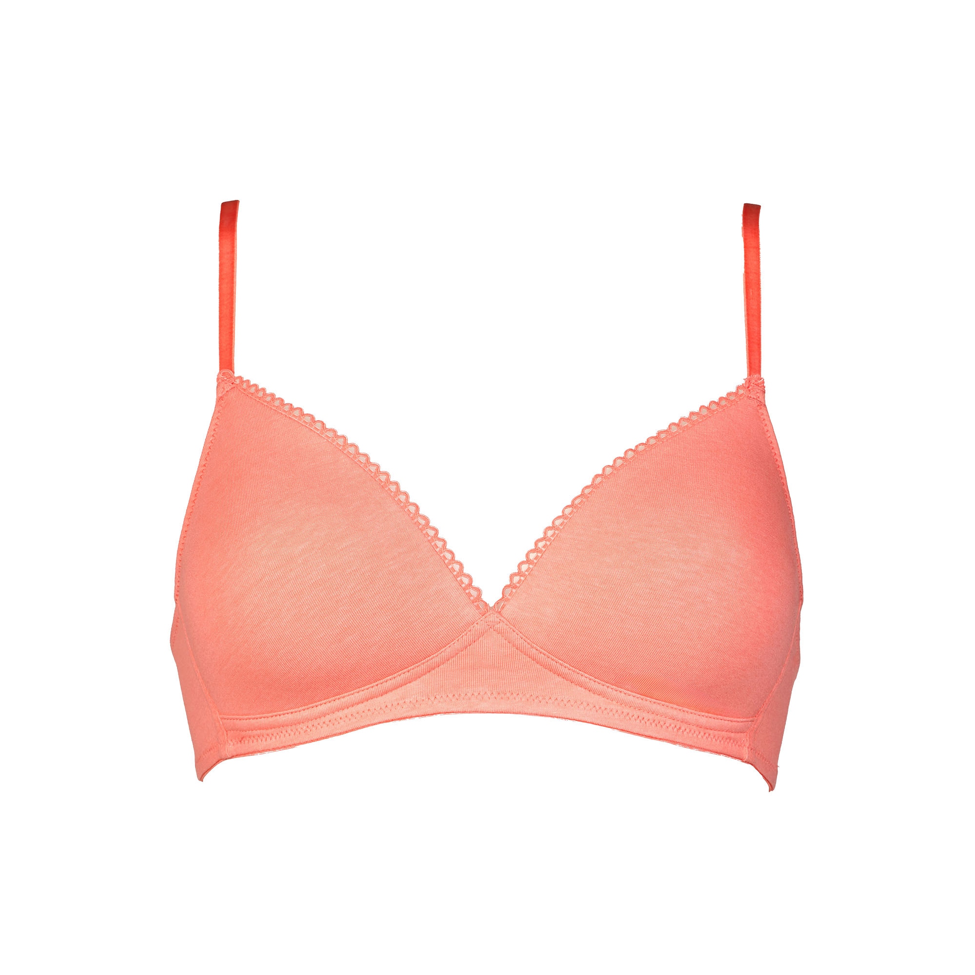 My Basic Soutien-gorge sans armatures finitions plates, rembourré, sans armature, basique, mélange de coton