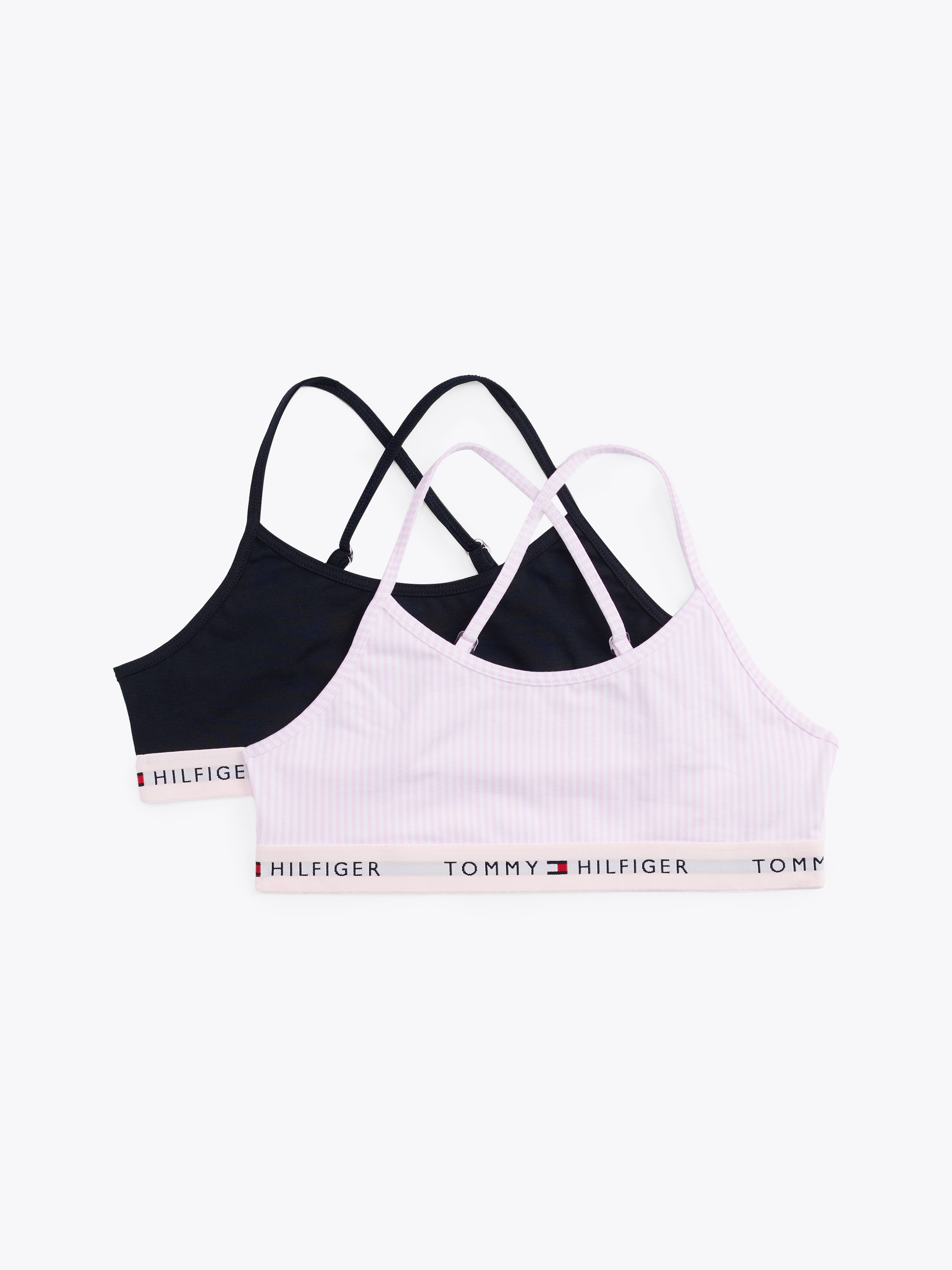 TOMMY HILFIGER Underwear Bralette »2PK STRAPPY BRALETTE PRINT«, mit Logobund