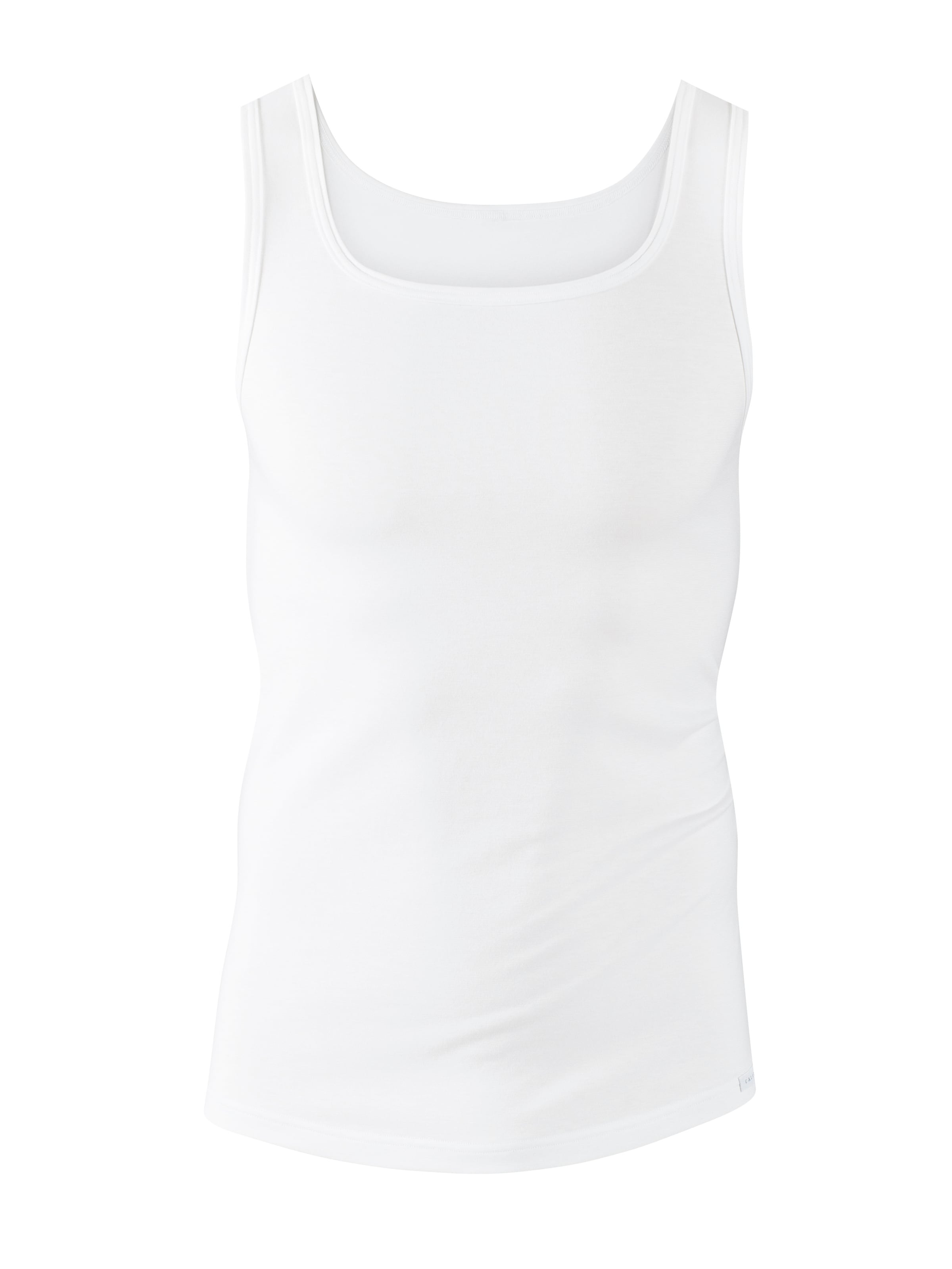 CALIDA Muskelshirt, Karree-Ausschnitt, breite Träger, Single Jersey, Baumwollmix