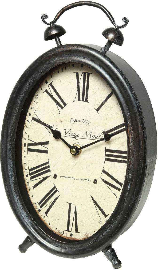 Image of Ambiente Haus Tischuhr »French Uhr - grau 34cm«, (1) bei Ackermann Versand Schweiz
