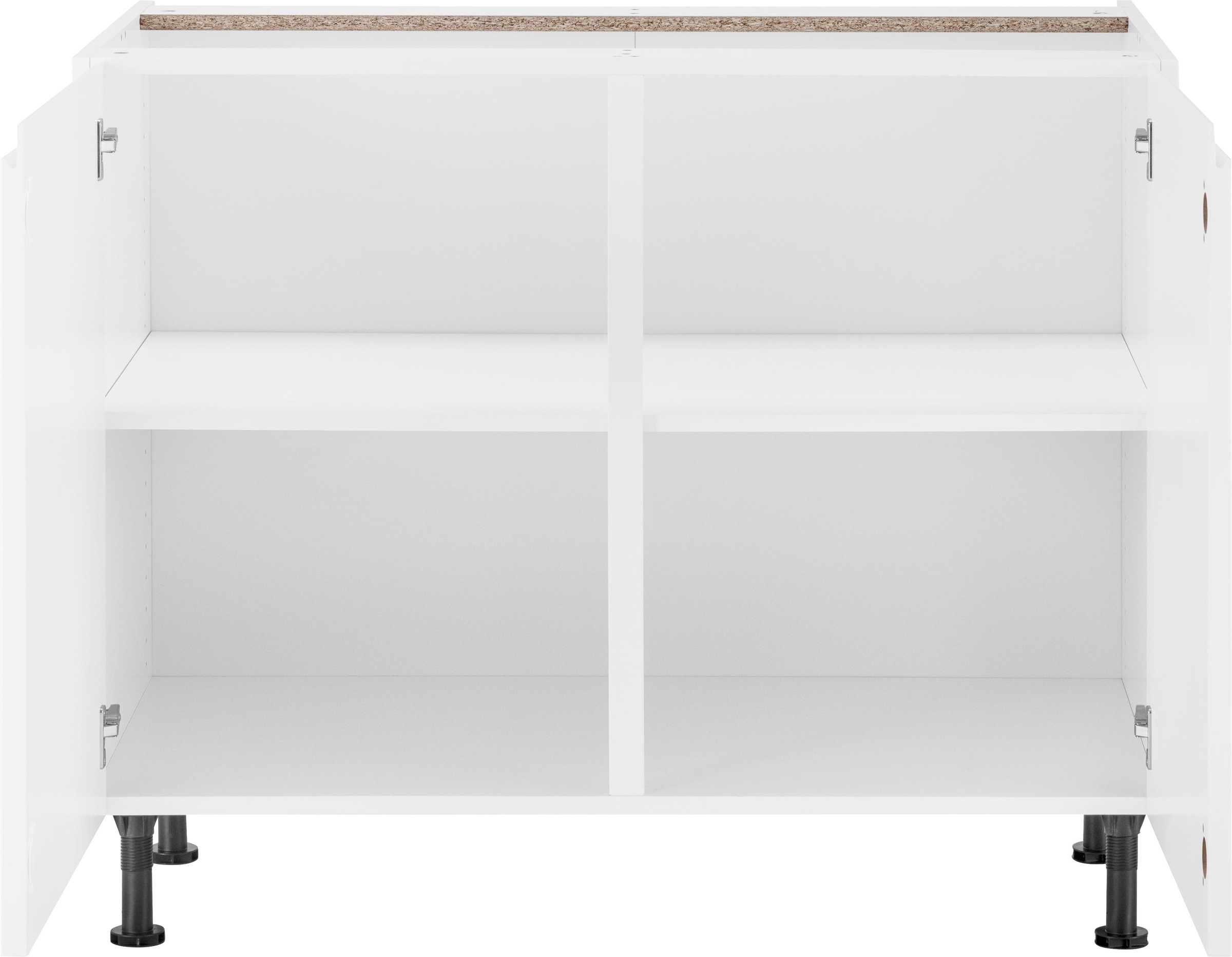 OPTIFIT Unterschrank »Avio«, hochwertige Hochglanz-Fronten und höhenverstellbare Füsse, Breite 100cm