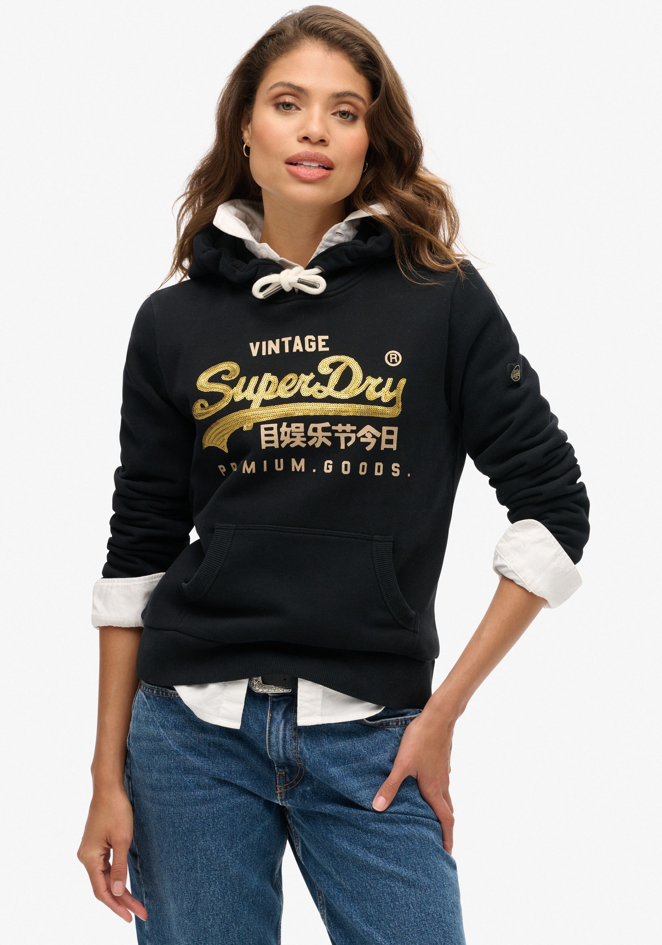 Superdry Kapuzensweatshirt »EMBELLISHED VL GRAPHIC HOOD«