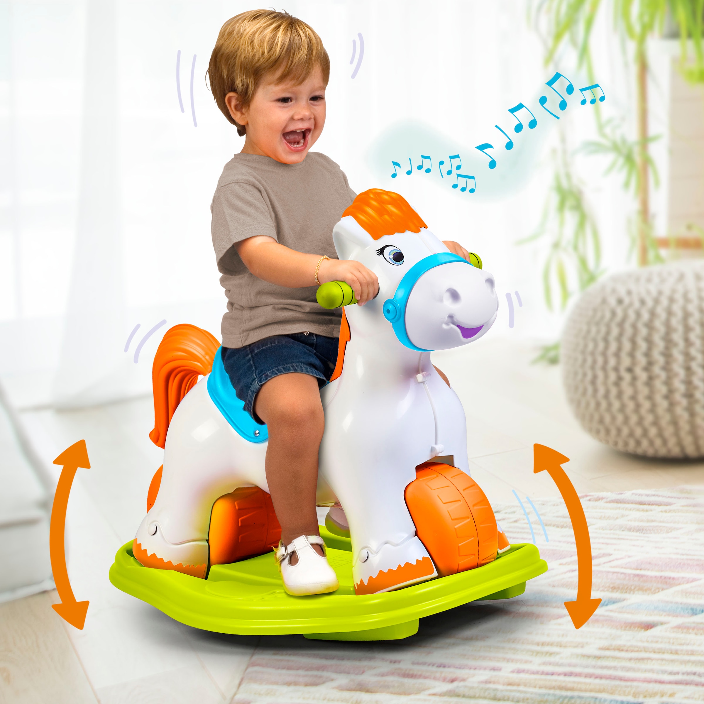 Feber® Schaukelpferd »Ponyferber 2in1« mit Licht- und Soundeffekt; Made in Europe