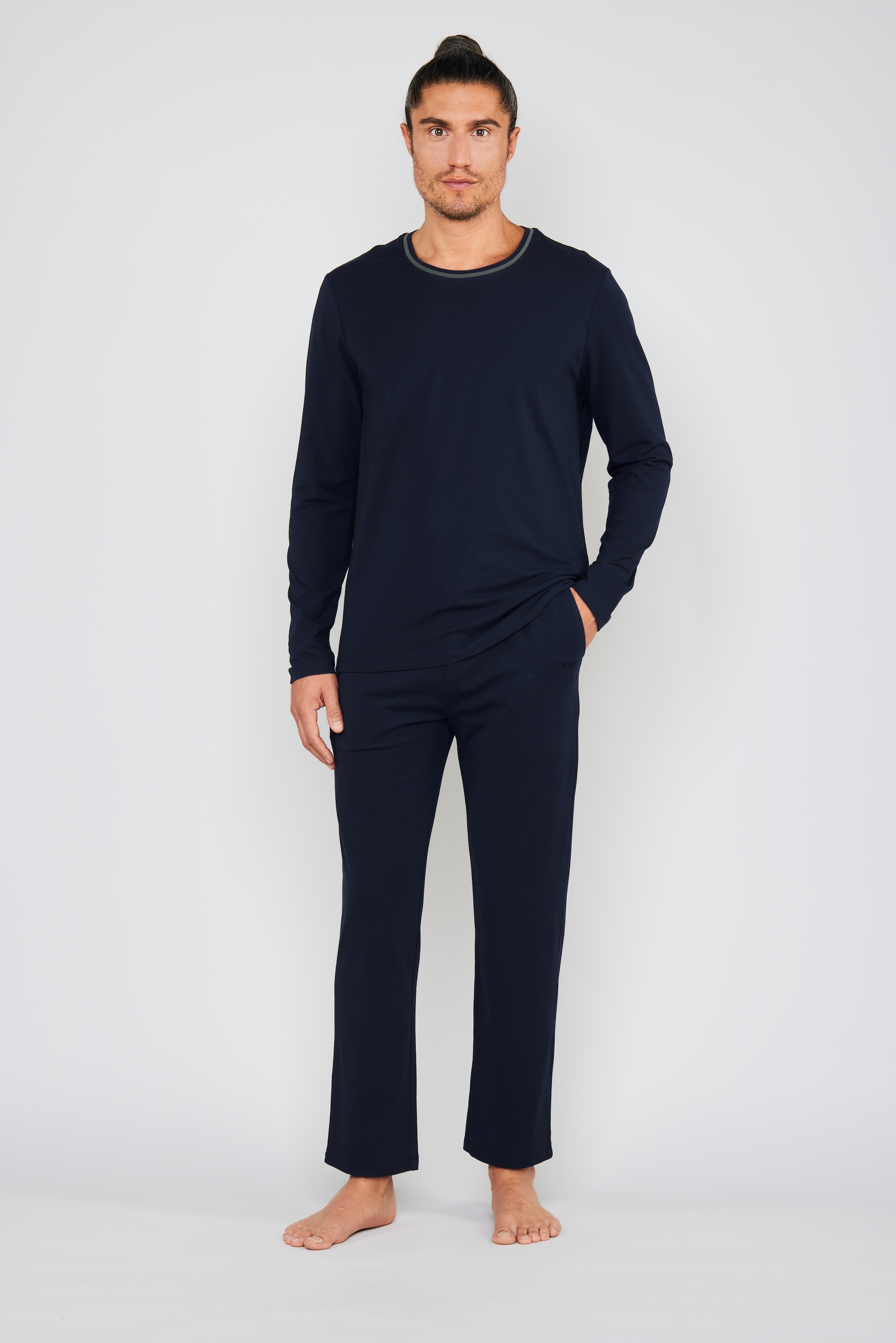 Image of JOOP Pyjama "Core" 2 tlg. mit Rundhalsausschnitt, Langarm, Cotton-Mix