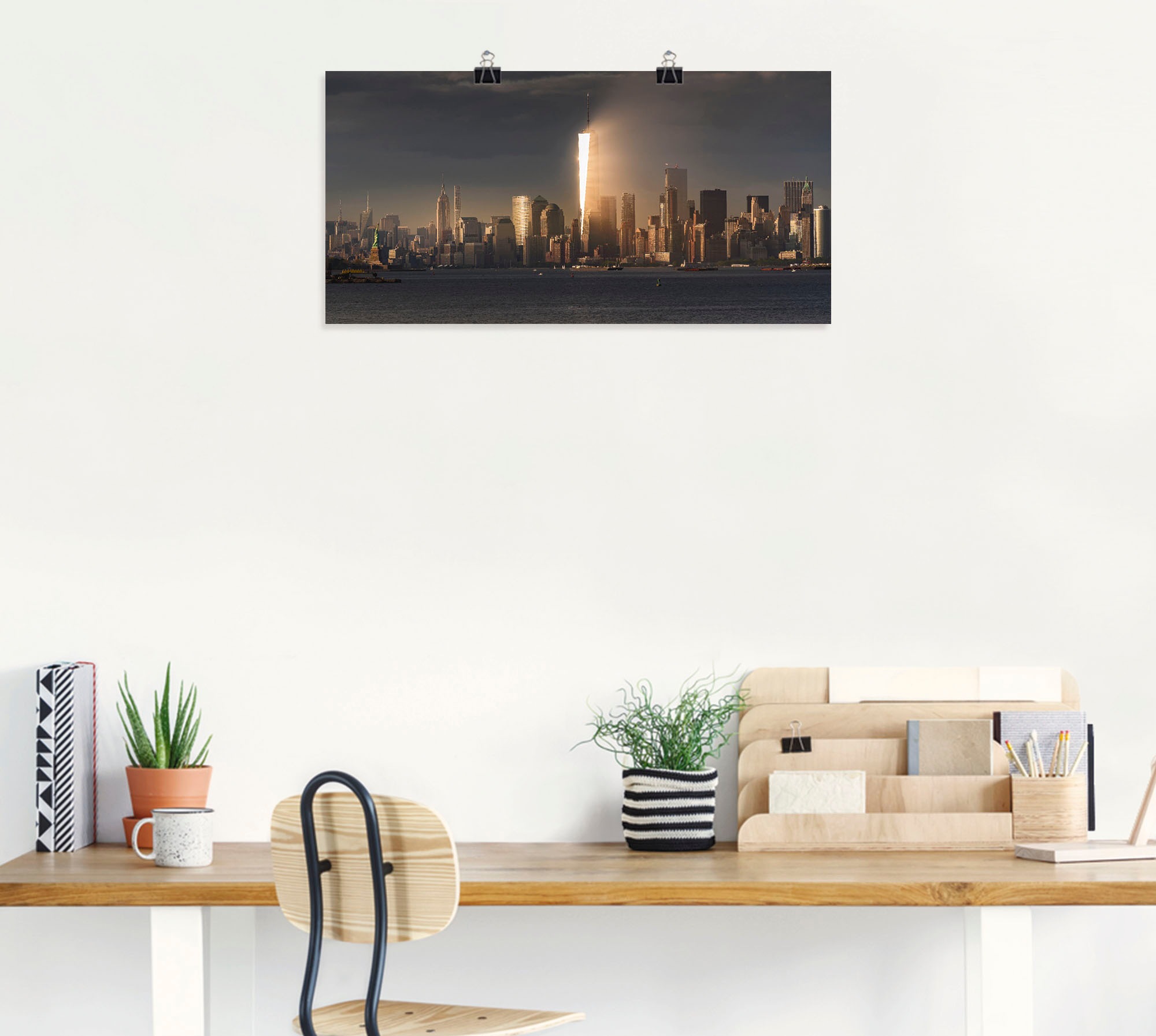 Artland Wandbild »New York Skyline I«, Amerika, (1 St.), als Alubild, Leinwandbild, Wandaufkleber oder Poster in versch. Grössen