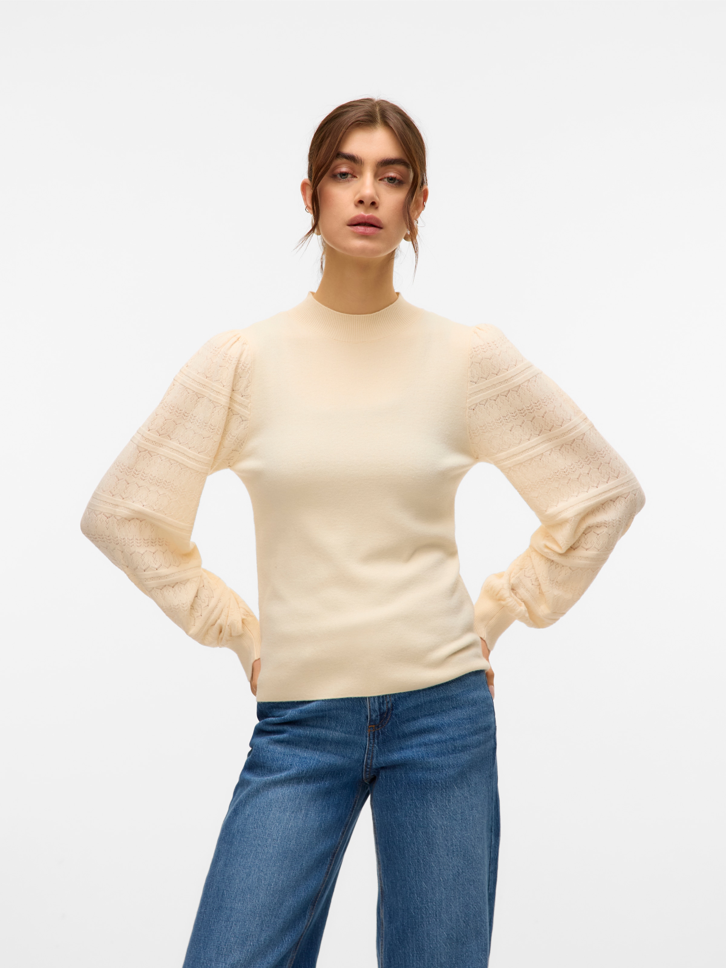 Vero Moda Strickpullover »VMNEWLIMONE LS HIGHNECK PULLOVER BOO«
