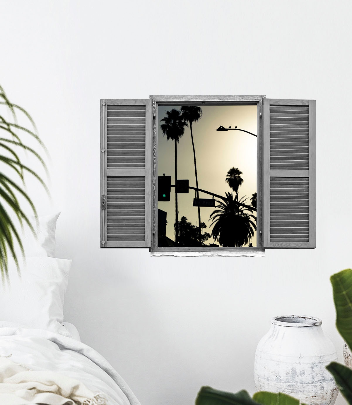 queence Wandtattoo »Abendsonne« Wandsticker, Wandbild, selbstklebend, 3D, Fenster
