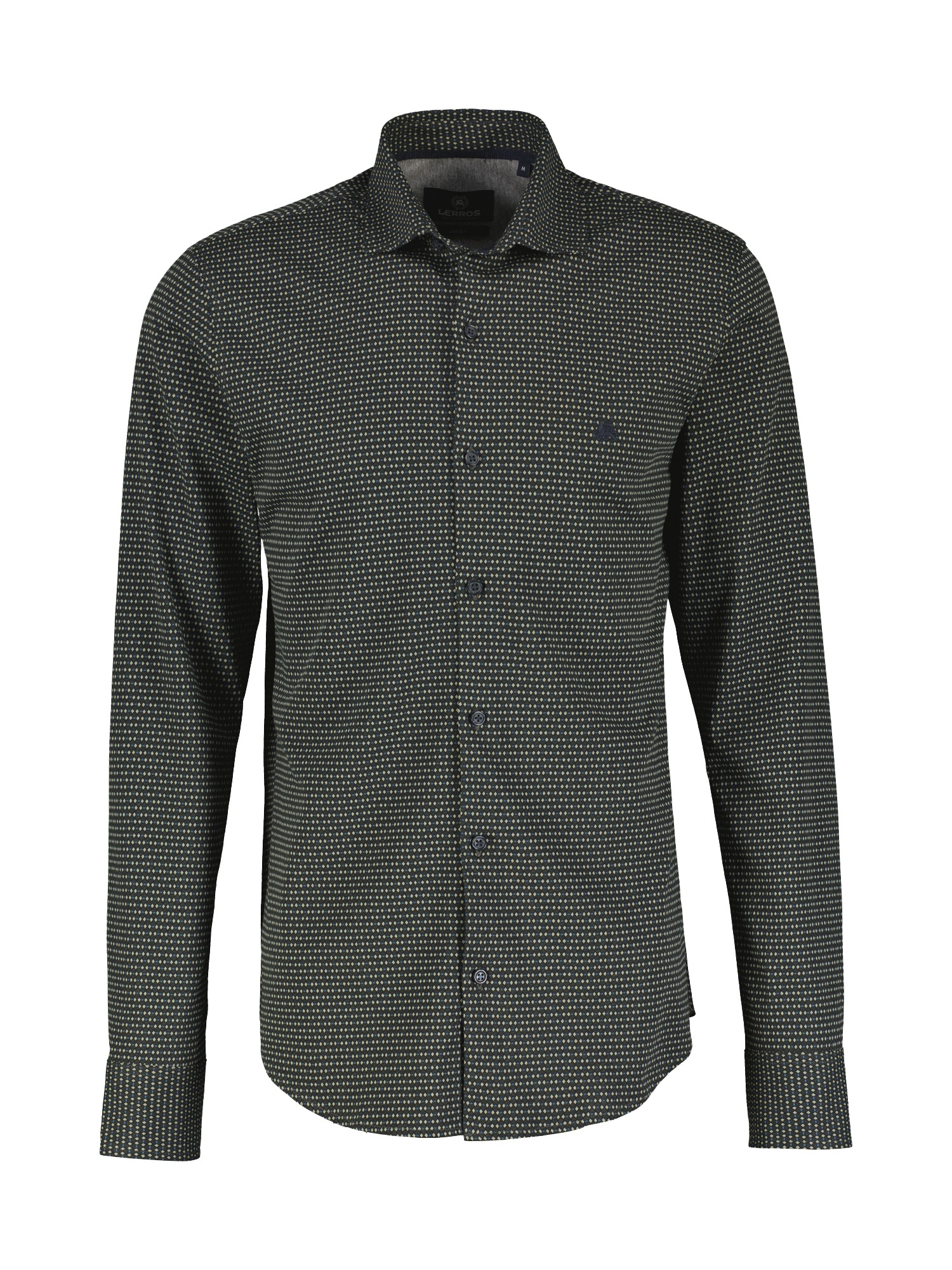 Image of LERROS Langarmhemd "Herren Jerseyhemd mit Haifischkragen"