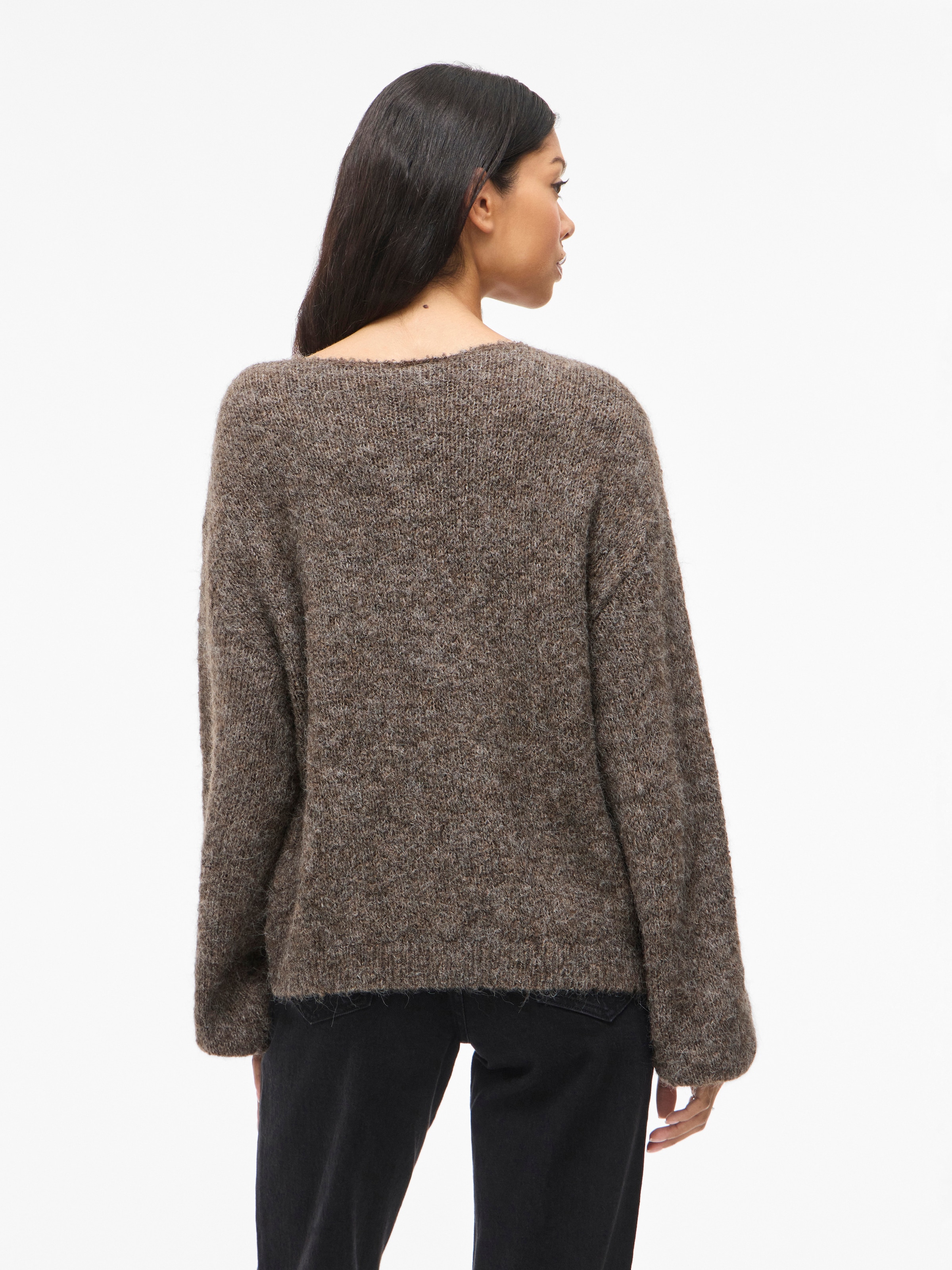 Vila Pull en tricot »VIMARLEY L/S KNIT PULLOVER- NOOS« mélange de matériaux, coupe régulière
