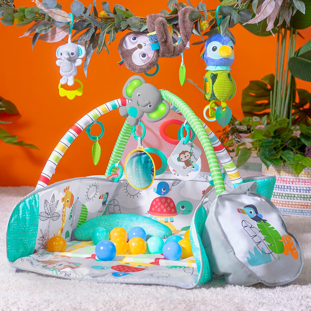 Bright Starts Arche de jeu »5-in-1 Your Way Ball Play™ Activity Gym & Ball Pit - Totally Tropical™« mit Licht und Sound