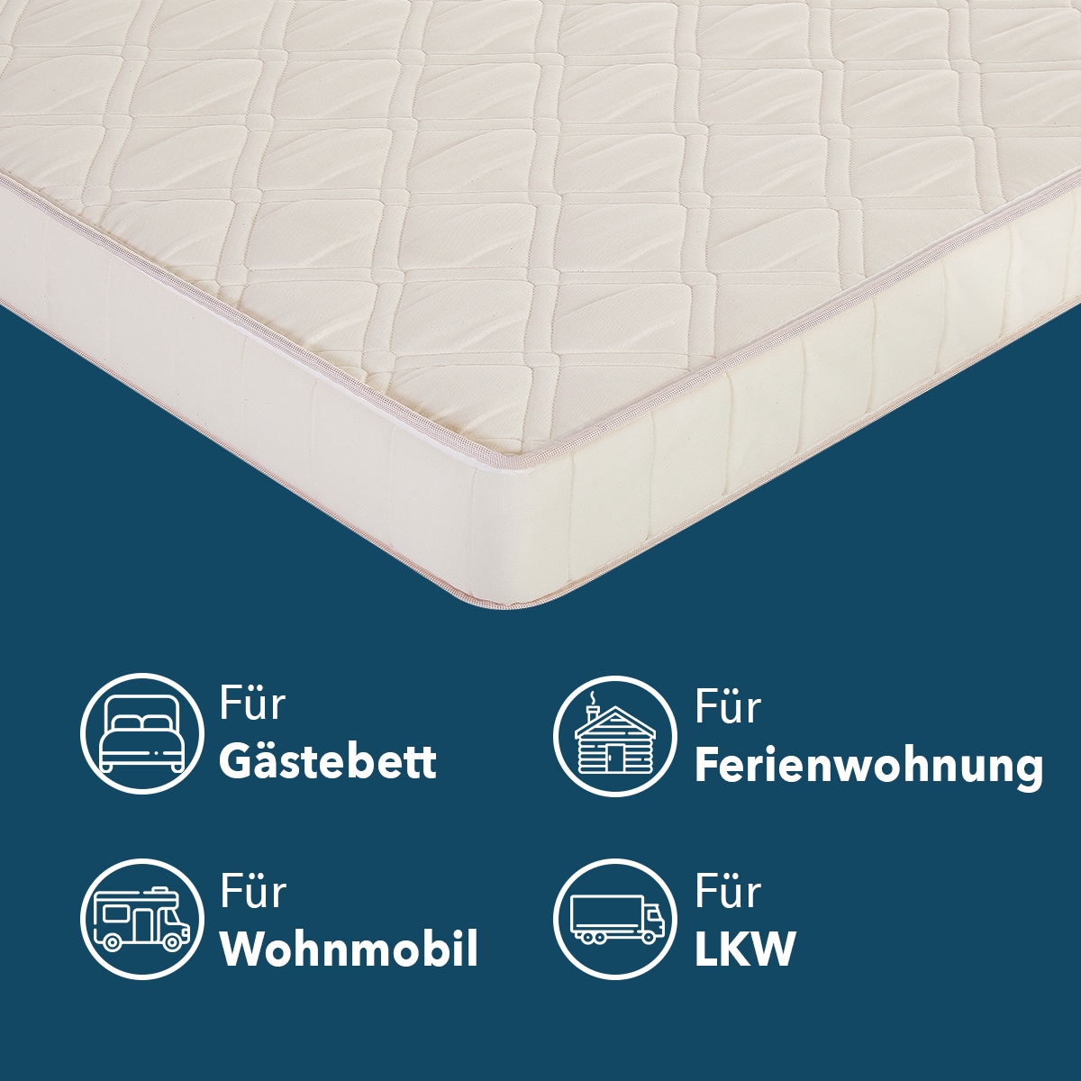 my home Matelas mousse confort »Basic Einsteiger, Matratze 90x200 cm, 140x200 cm & weitere Grössen« 13 cm hoch Raumgewicht: 28 kg/m³ 1 cuis tlg. Matratzen H2/H3/H4, ergonomisch, atmungsaktiv