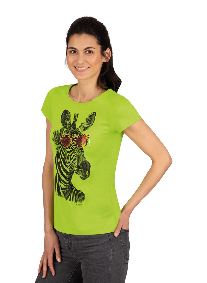 Image of Trigema Print-Shirt, mit Zebra-Motiv und Glitzersteinen bei Ackermann Versand Schweiz