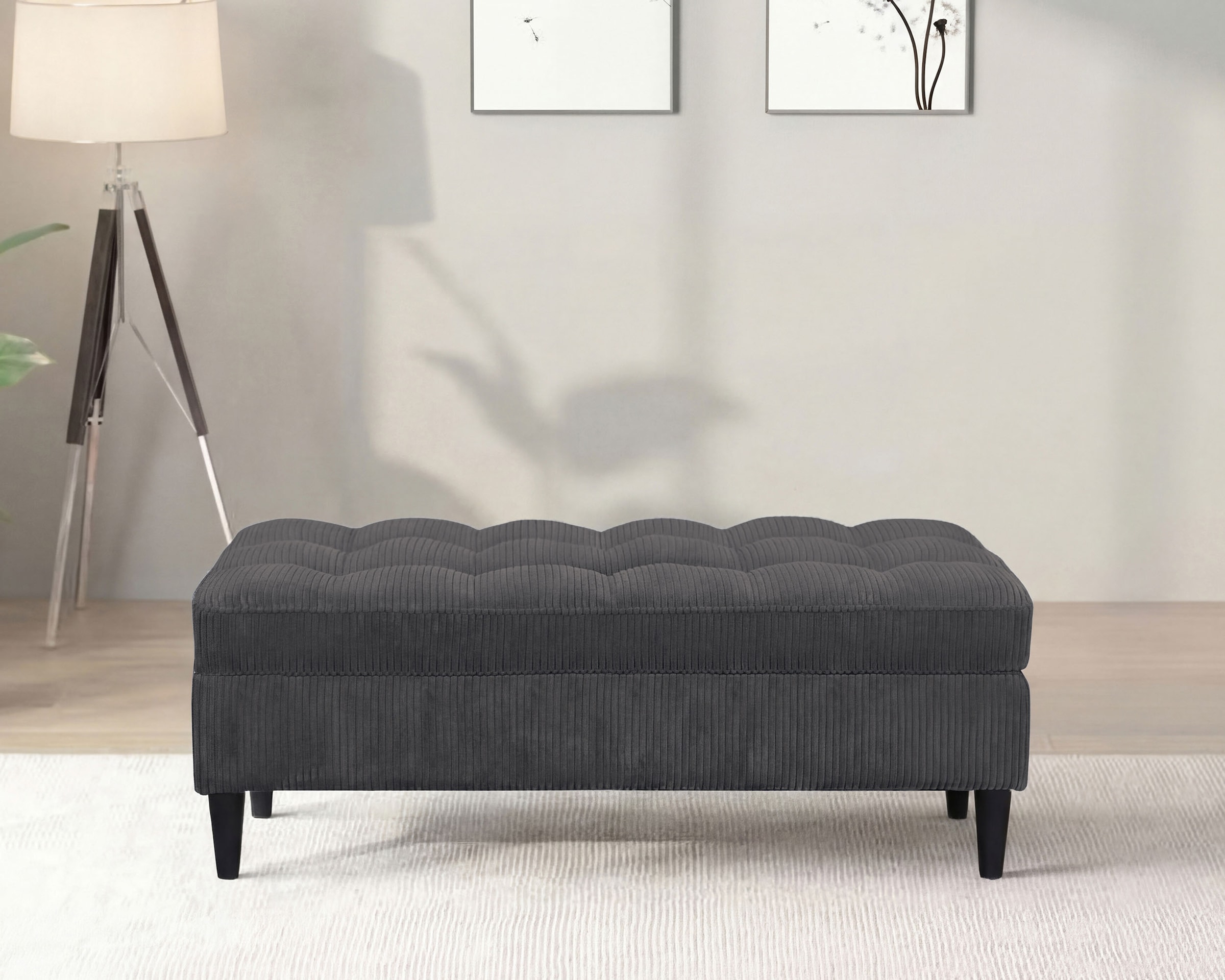 Dorel Home Hocker »LINDHUS, Cord, Modul für die Lindhus-Sofas- Breite 120 cm« verlängert das Sofa zum Schlafsofa, Relaxsofa....