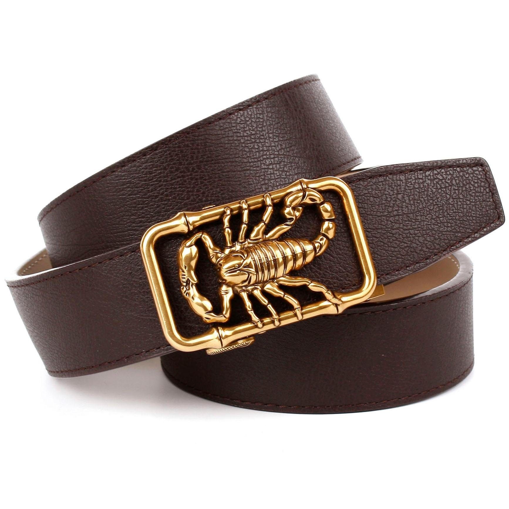 Image of Anthoni Crown Ledergürtel, mit "Skorpion" Metallschliesse bei Ackermann Versand Schweiz