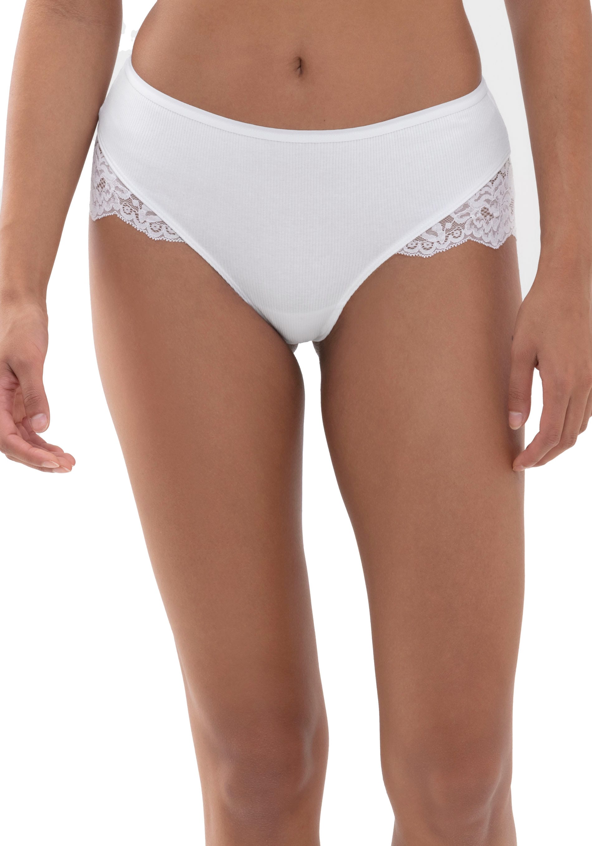 Image of Mey Taillenslip "Orangic Cotton" Spitzenverzierung hinten und an den Seiten