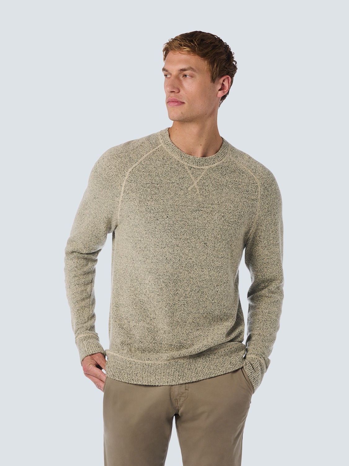 Image of NO EXCESS Strickpullover in melierter Optik