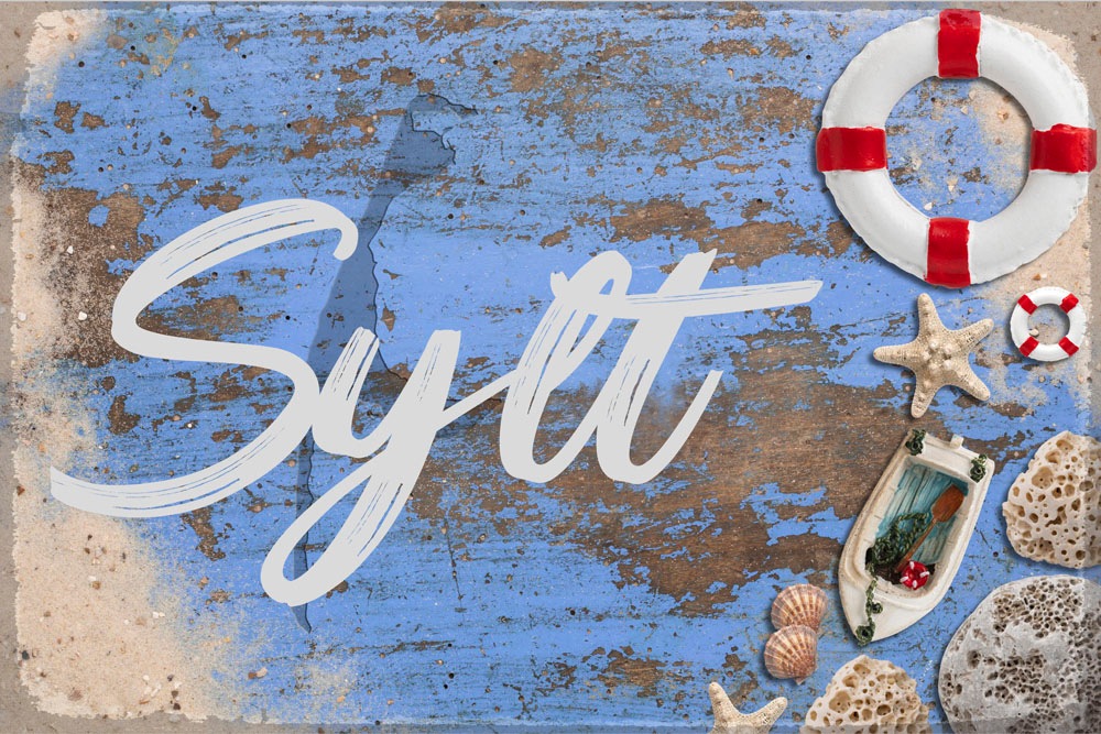 Image of queence Metallbild "Sylt" Strand 1 Stk. tlg.