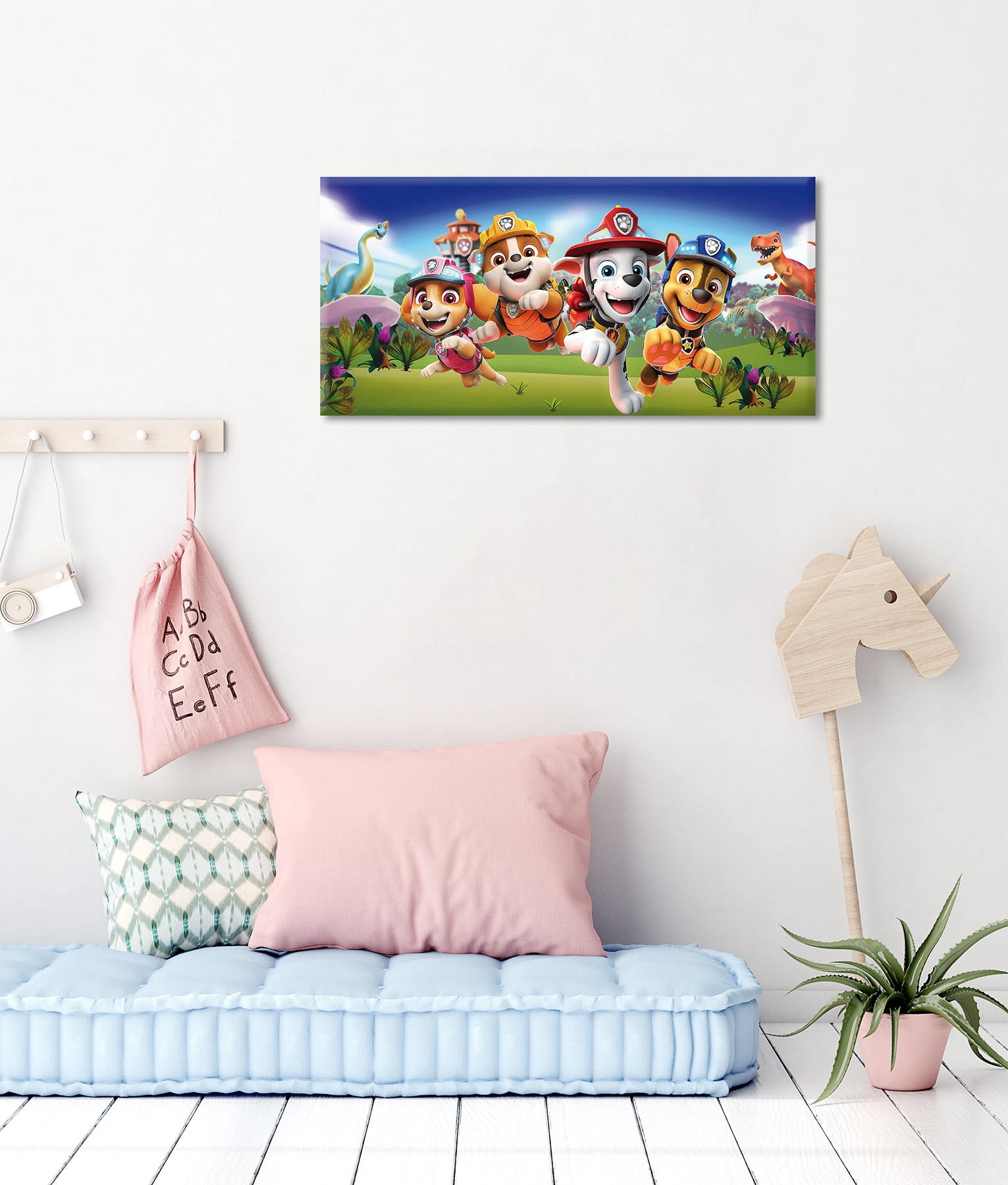Bönninghoff Leinwandbild »Wandbild PAW PATROL – RESCUE 33x70 cm – Leinwandbild Keilrahmen Deko« Dinosaurier | Hunde | Hundebilder | Paw Patrol | Serien | Serienstars 1 Stk. tlg. auf Keilrahmen gespannt