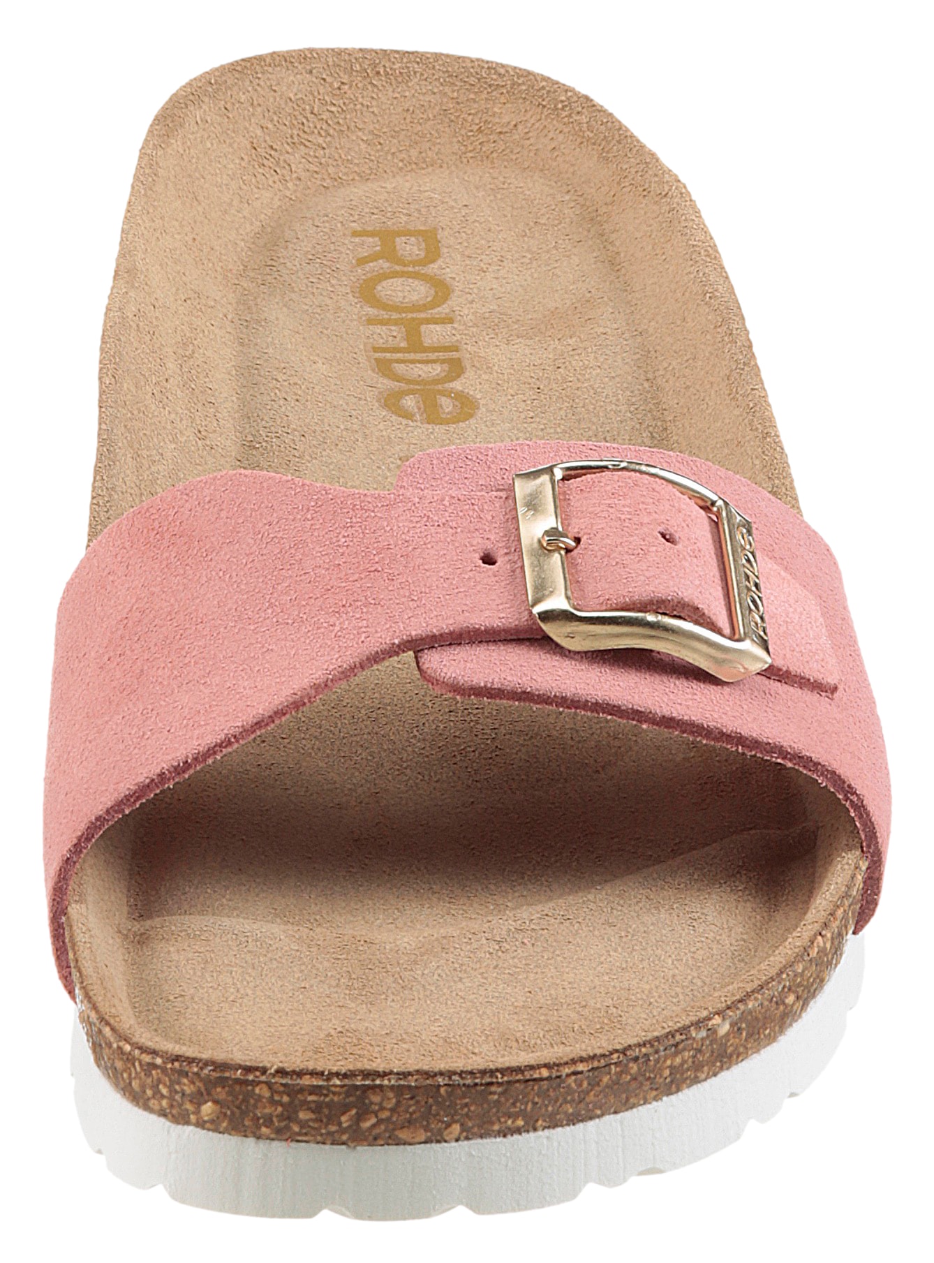 Rohde Pantolette, Keilabsatz, Sommerschuh, Schlappen mit vorgeformtem Softfussbett