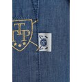 TOM TAILOR Polo Team Jeansbluse, mit trendigem Allover-Logoprint