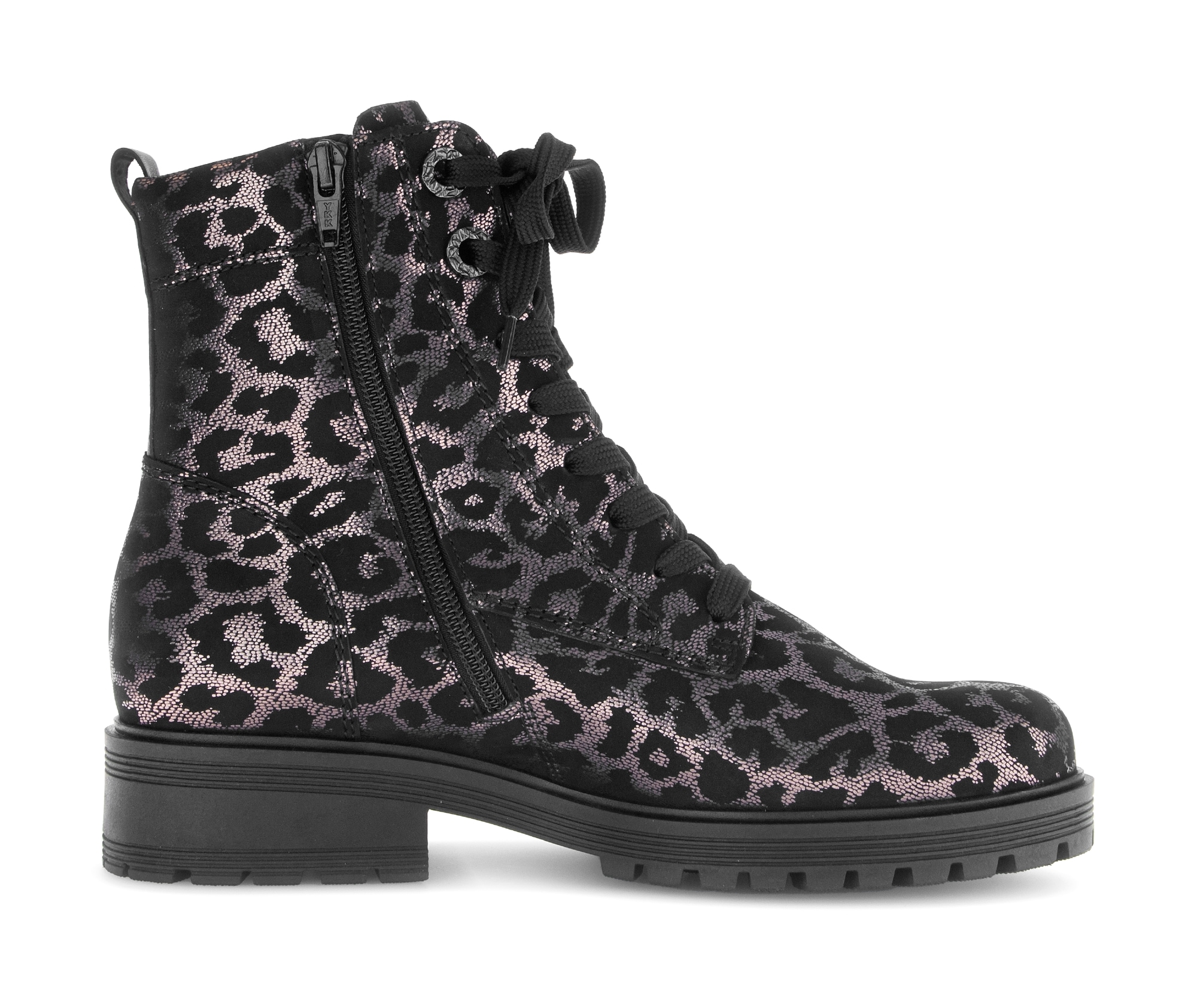 Gabor Schnürstiefelette »PISA«  , Blocakabsatz, Schnürboots im Animal-Look, Komfortweite G