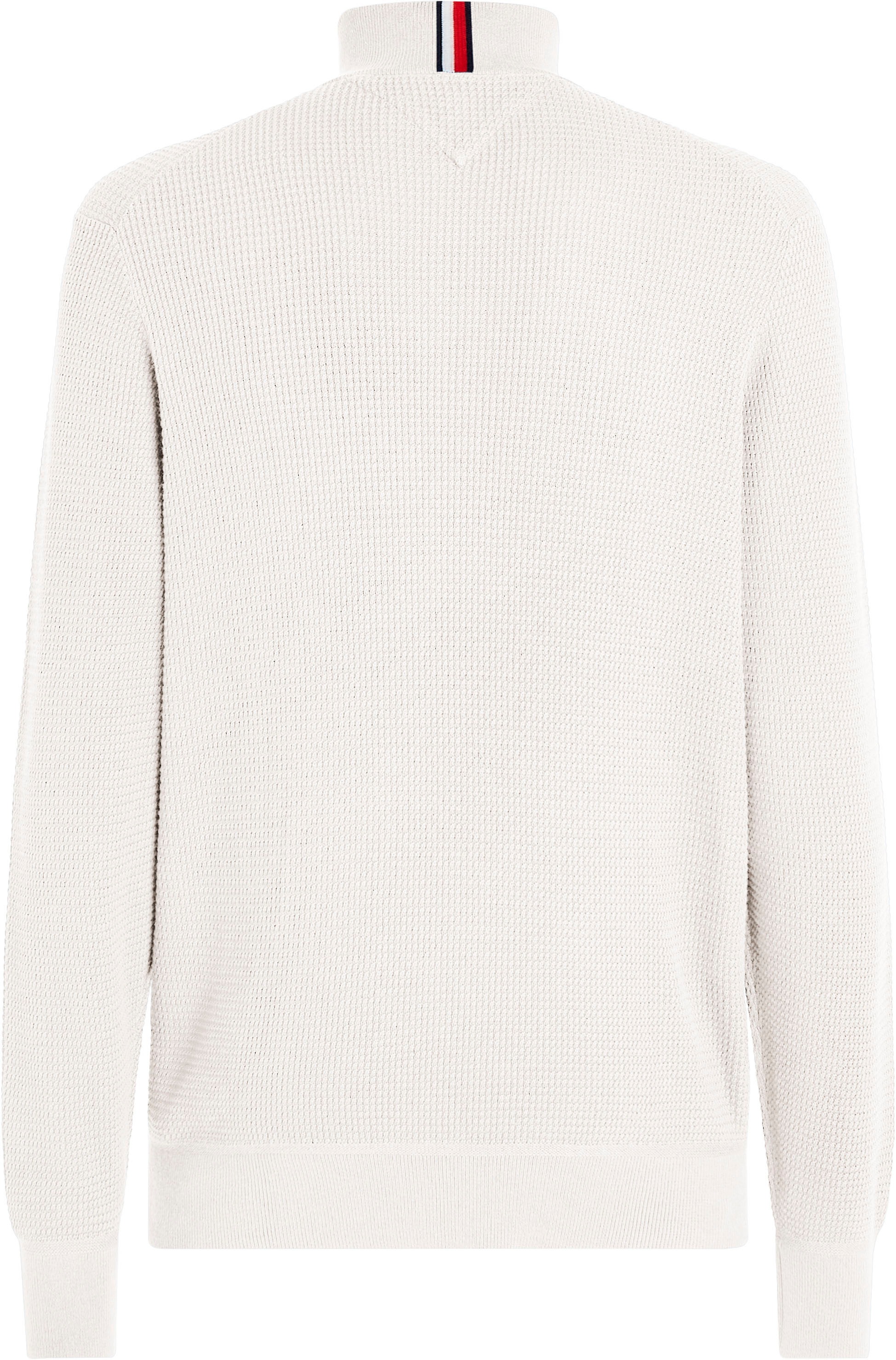 Tommy Hilfiger Strickpullover »REFINED STRUCTURE ZIP MOCK«