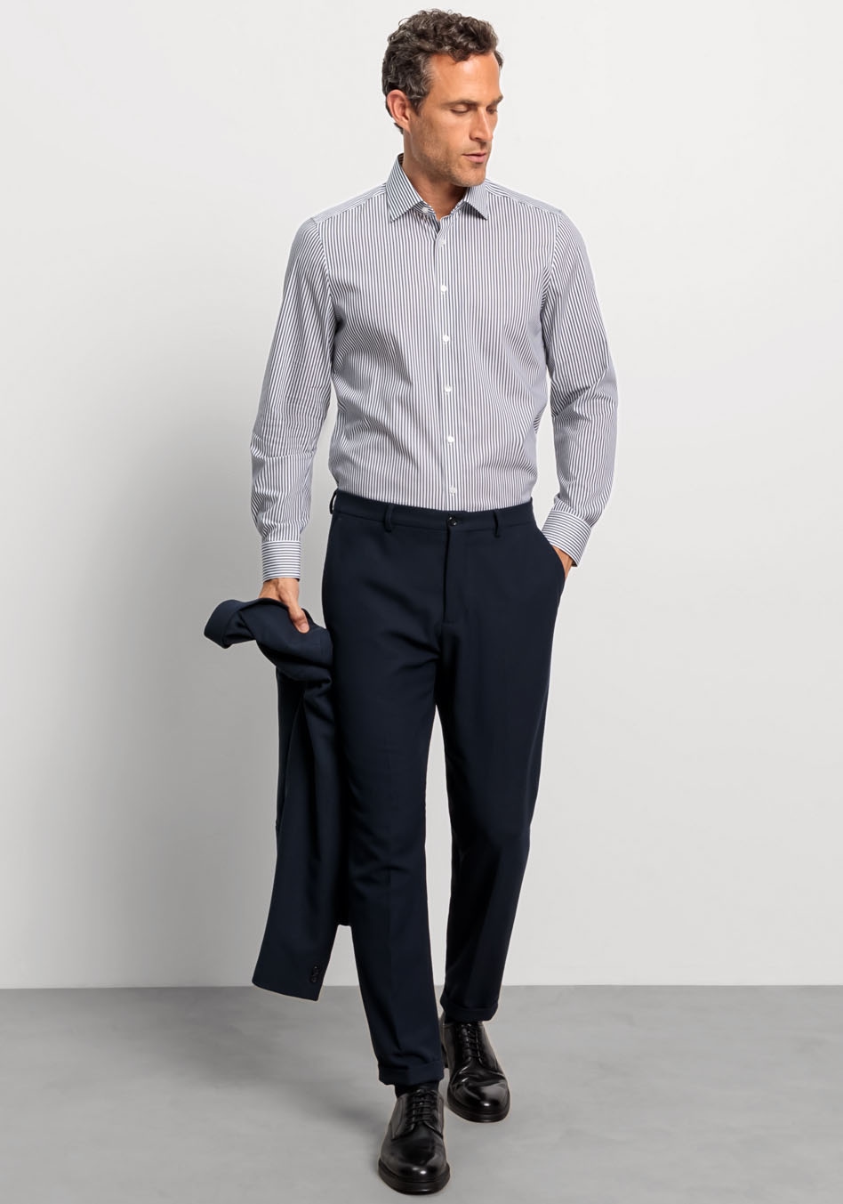 OLYMP Businesshemd »Level Five body fit« mit Römerstreifen