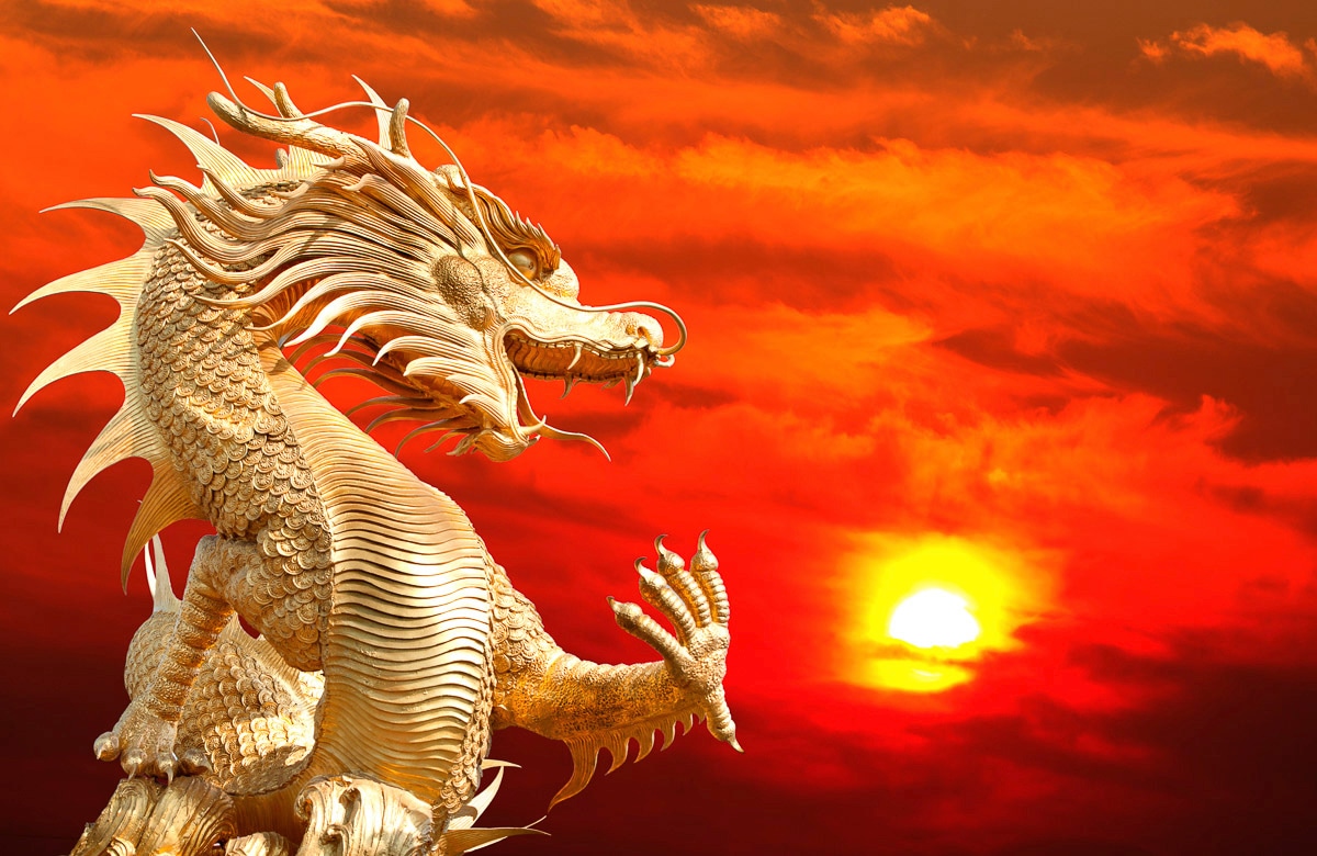 Image of Papermoon Fototapete "Chinesischer Drache"
