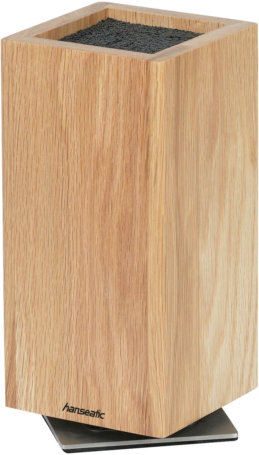 Hanseatic Bloc à couteaux magnétique »hanseatic PREMIUM, Messerblock aus Holz« 1 cuis elegantes Design, herausnehmbarer Borsteneinsatz, 360-Grad-drehbar