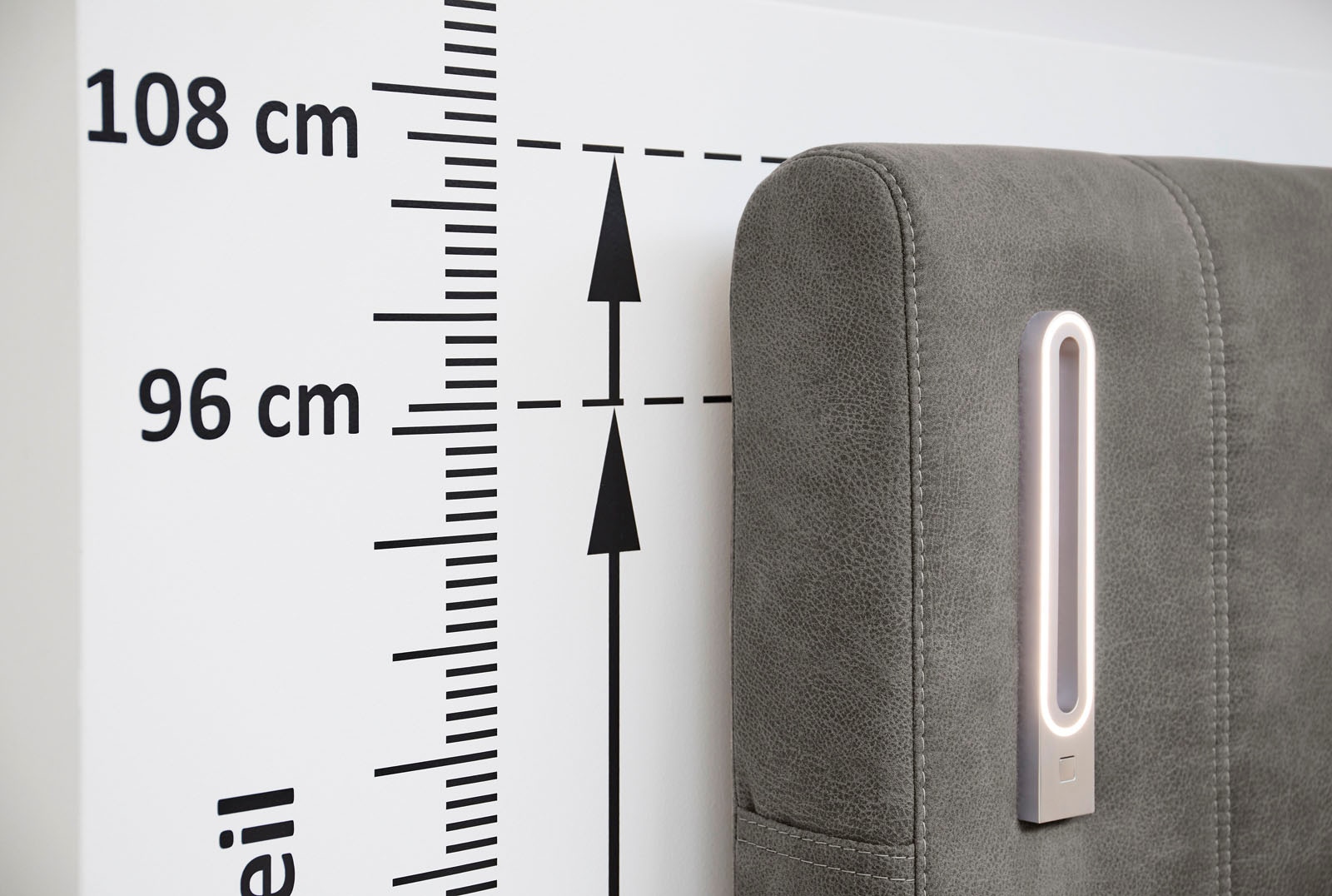 Jockenhöfer Gruppe Lit boxspring »Kati erhältlich in der Grösse 180x200cm« avec surmatelas, coffre de lit et tête de lit réglable en hauteur (96 cm - 108 cm)