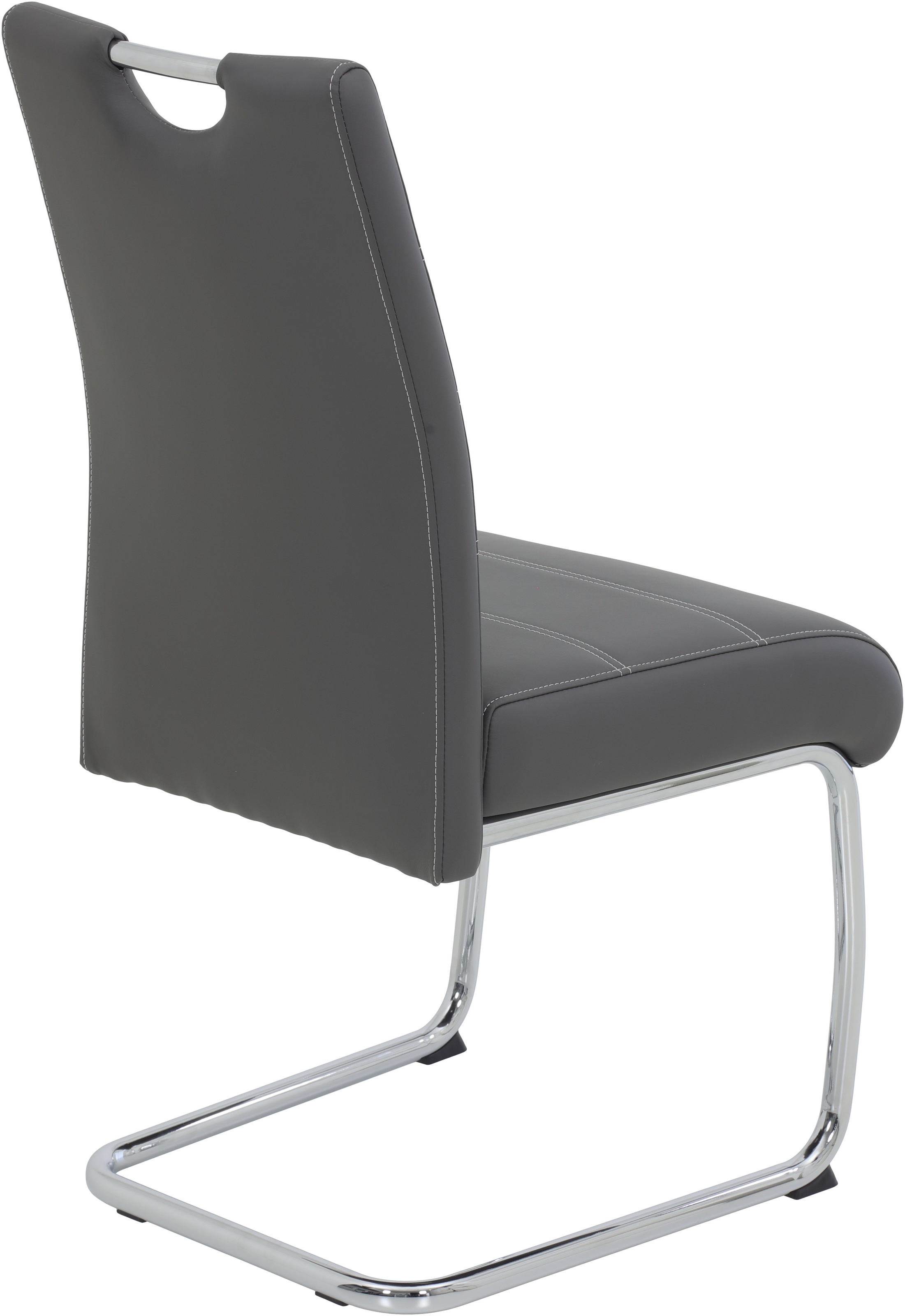 HELA Chaise cantilever »FLORA Freischwinger mit Griff, 140kg belastbar« (Set) 2 cuisXL-Esszimmerstuhl, Federkern für Sitzkomfort