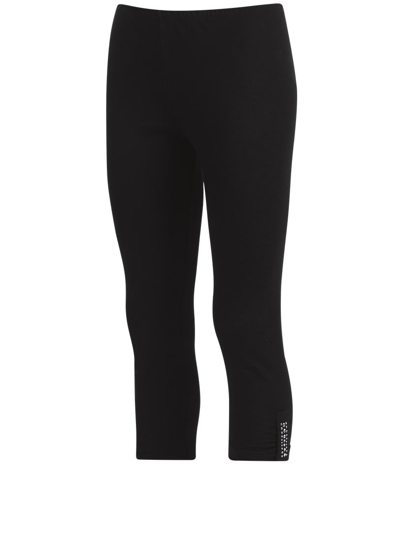 Trigema Leggings »TRIGEMA Leggings 7/8 mit Kristallsteinen«, (1 tlg.)