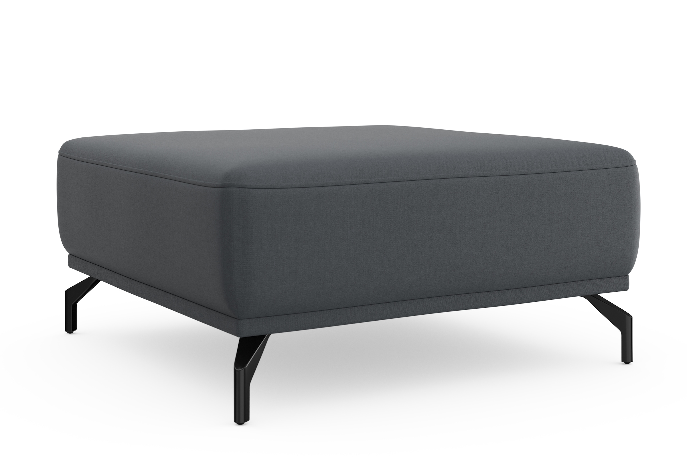 sit&more Hocker »Bailando«, mit Federkern und schwarzen, matten Metallfüssen
