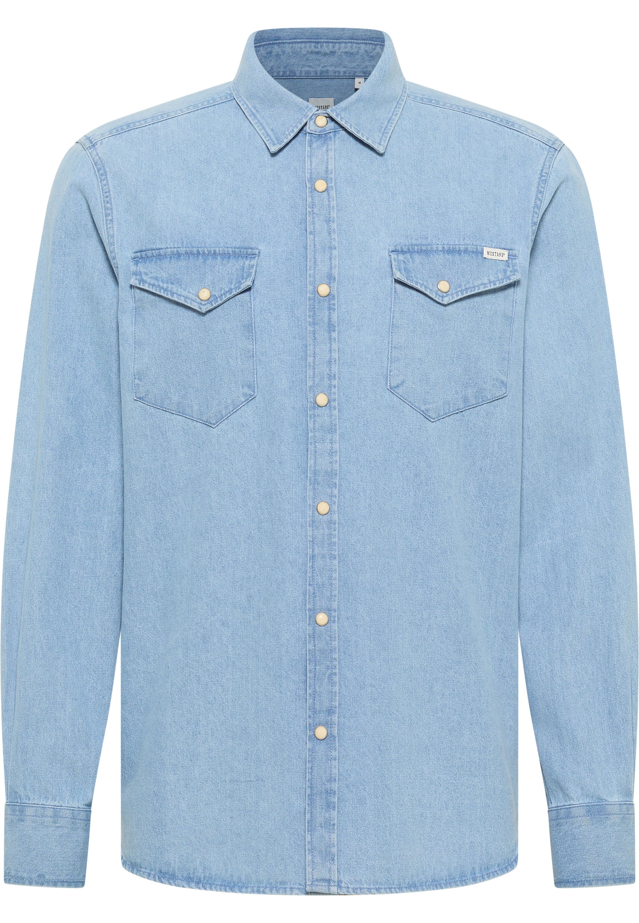 Image of MUSTANG Langarmhemd "Herren Style Duver"