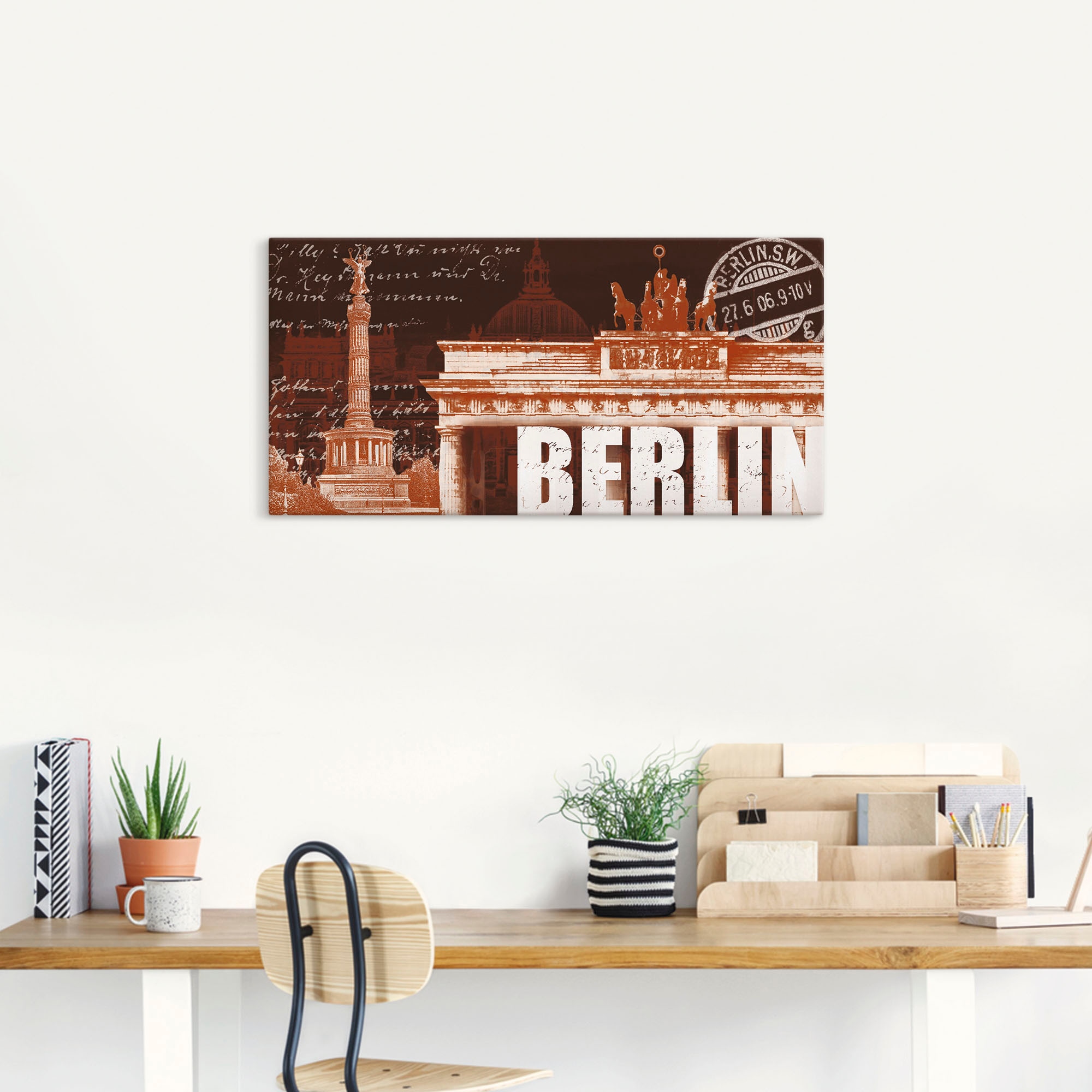 St.), Collage«, Leinwandbild, als in oder (1 versch. Wandaufkleber Artland kaufen Alubild, Berlin, Wandbild Grössen jetzt Poster »Berlin