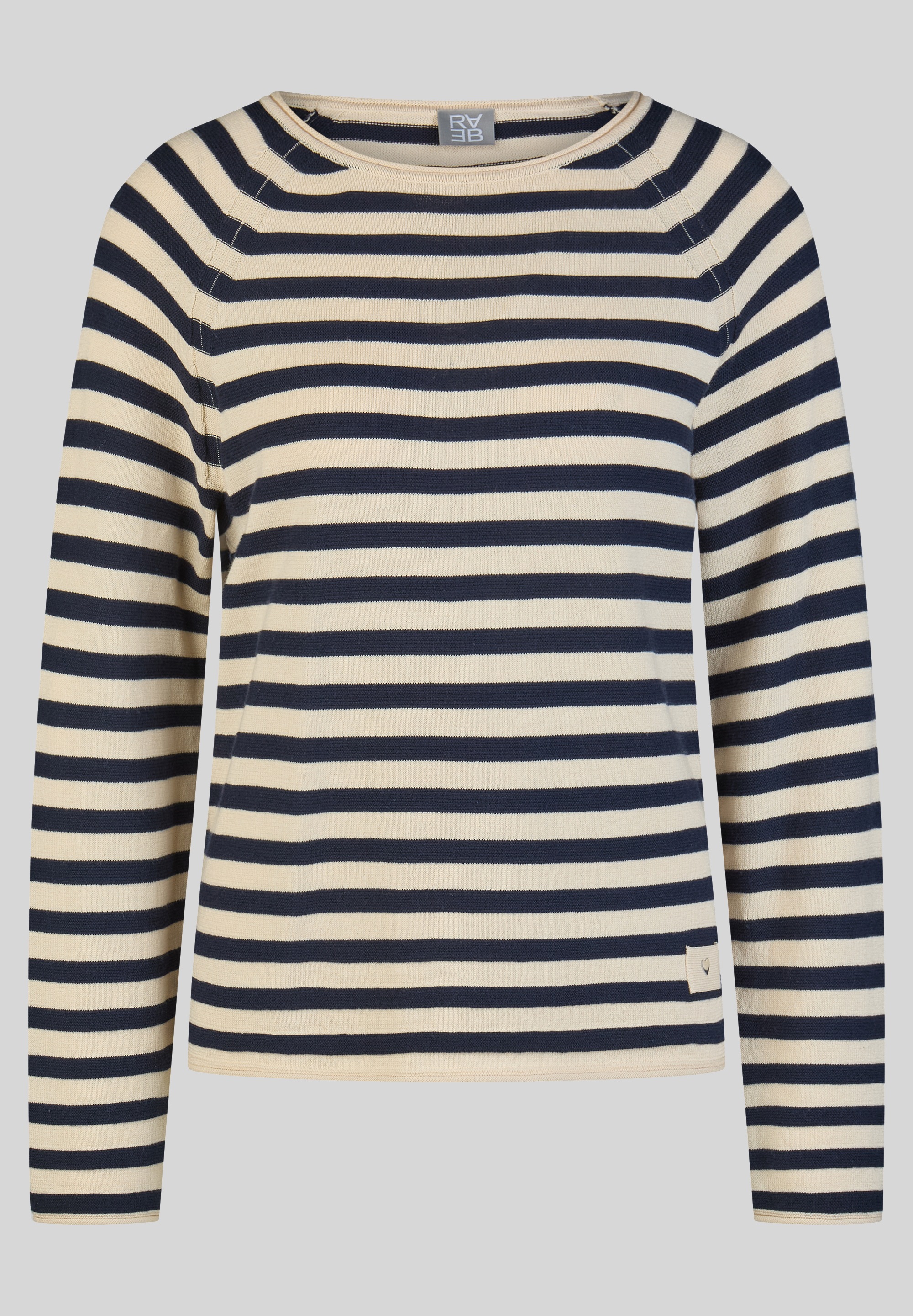 Rabe Pull en tricot avec motif rayures