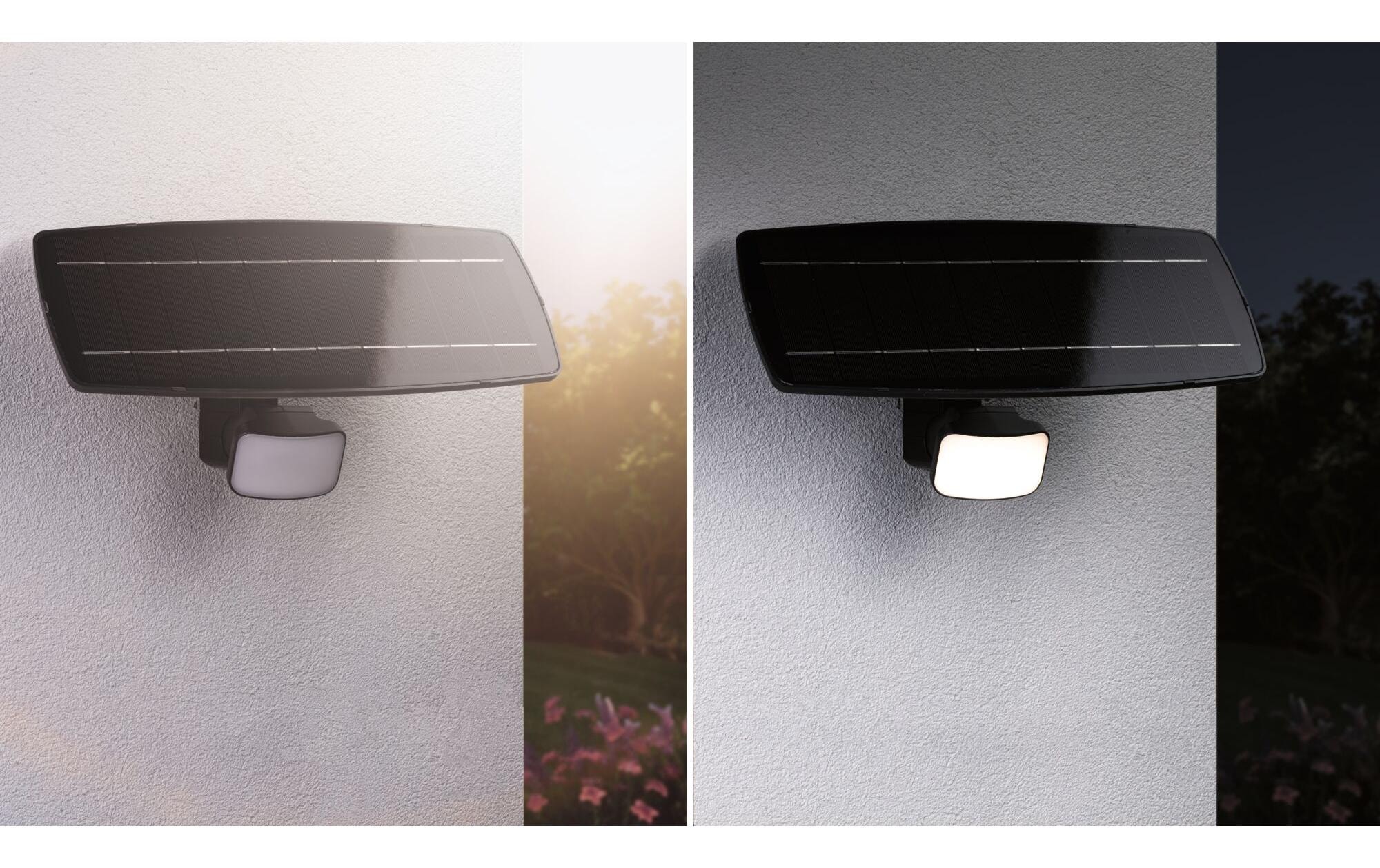 Paulmann Aussen-Wandleuchte »Solar Fluter Flotas inkl. Bewegungsmelder IP65 3000K 700 lm« LED-Modul warmweiss